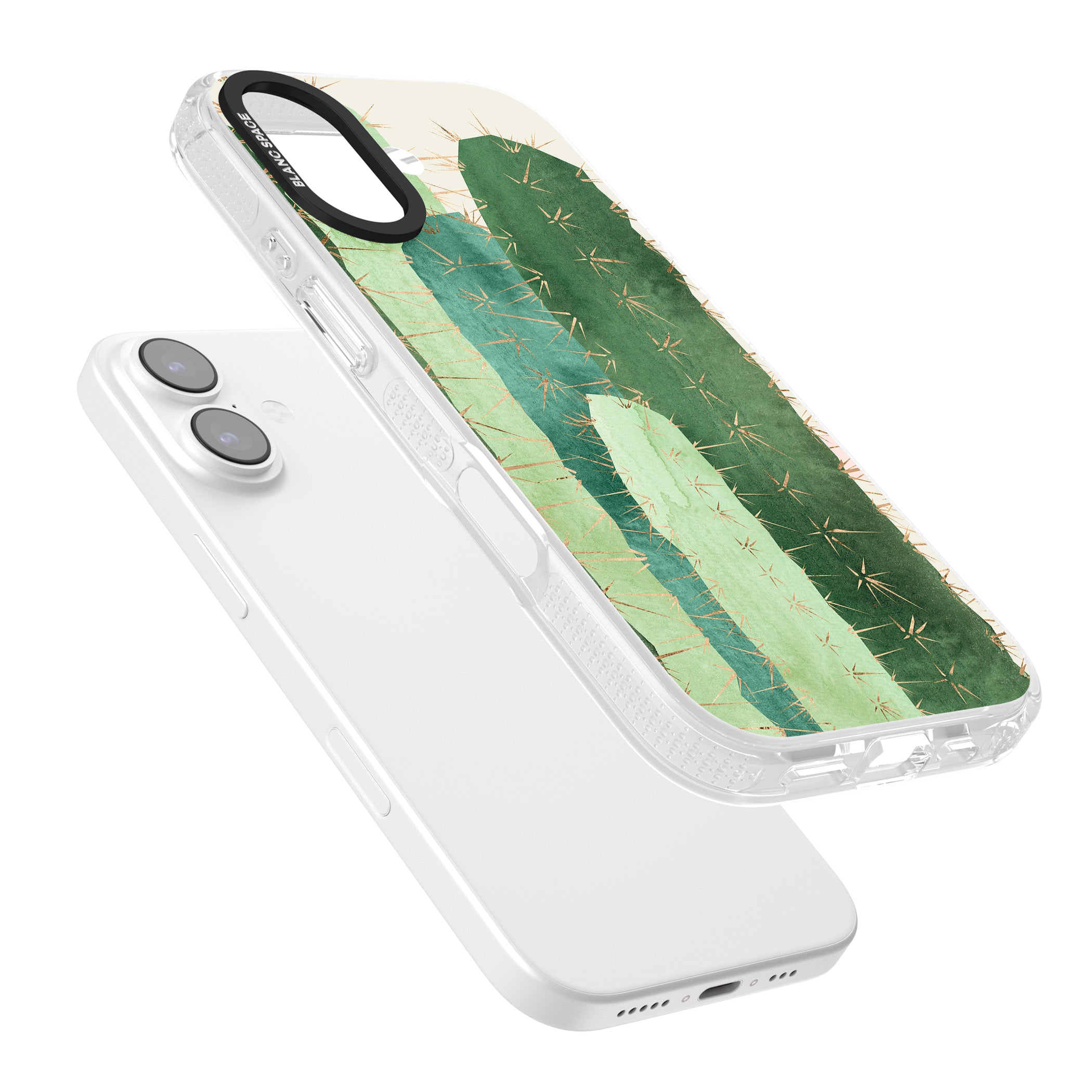 Large Cacti iPhone 17 Impact Air Clear Phone Case Colours