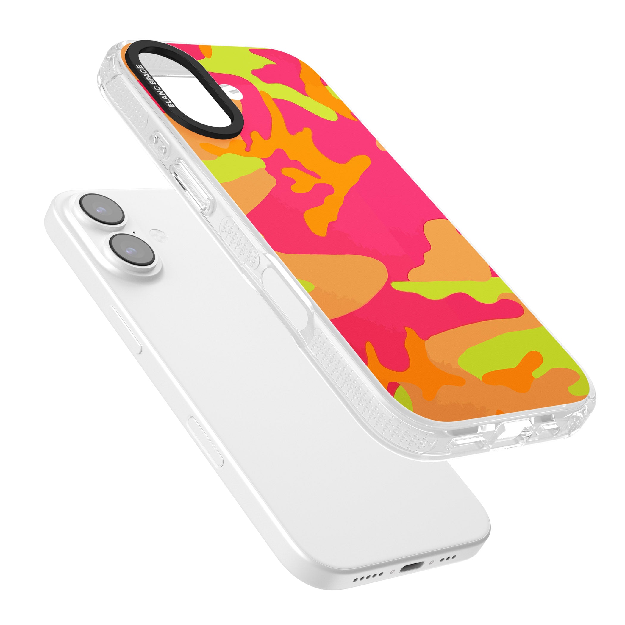 Neon Camo iPhone 17 Impact Air Clear Phone Case Colours