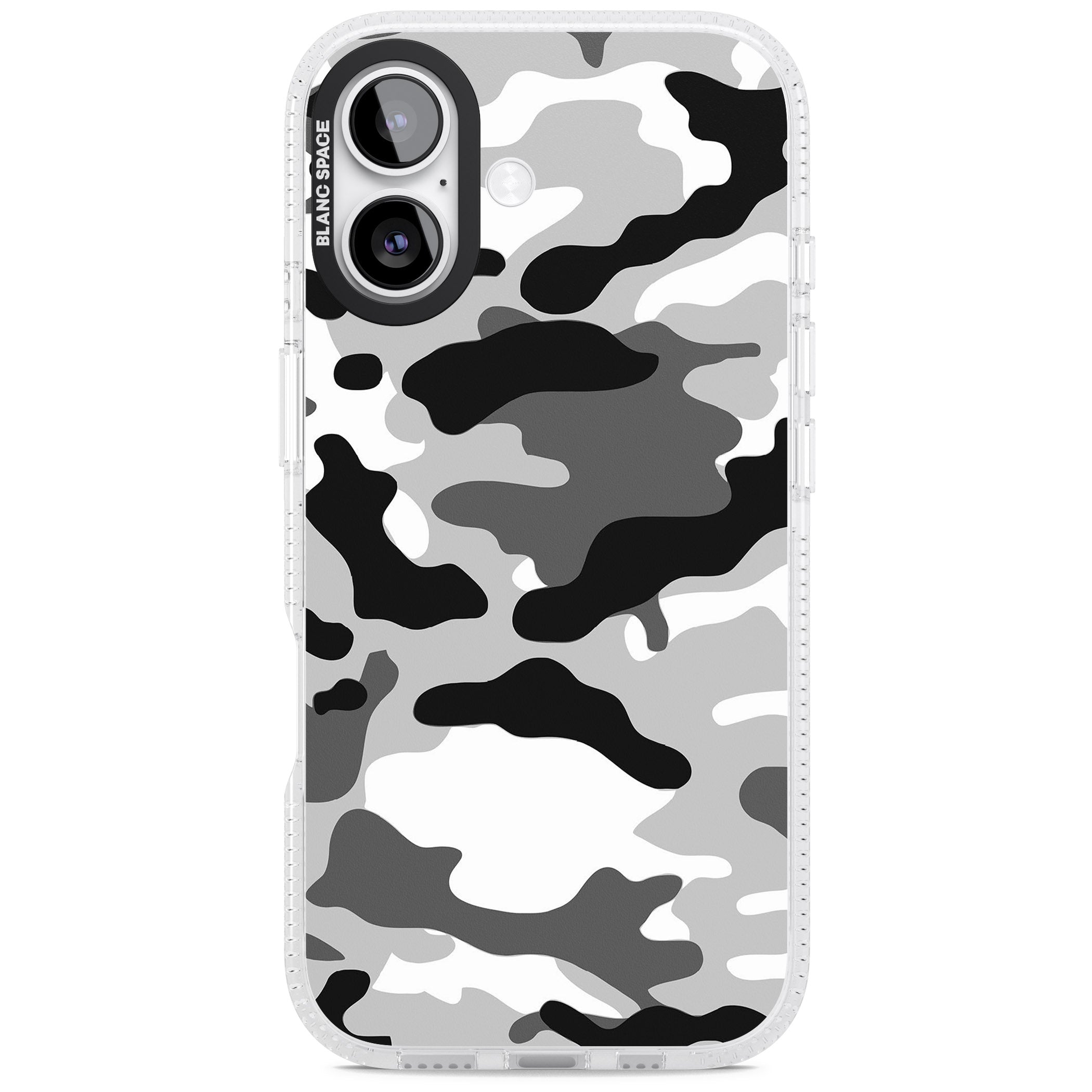 Grey Black Urban Camo iPhone 17 Impact Air Clear Phone Case