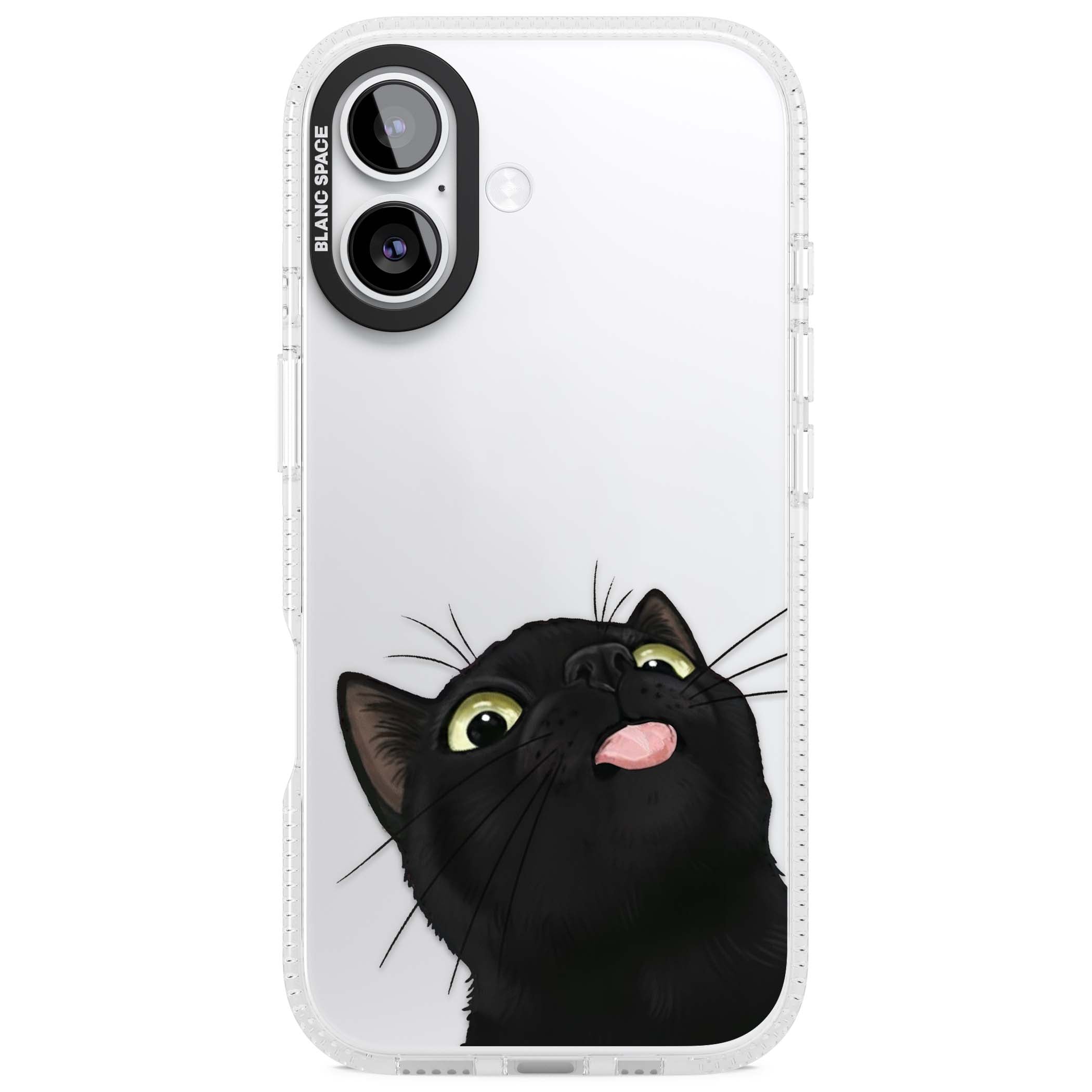 Black Cat Energy for her iPhone case | Clear Case Impact Air case for iPhone 17