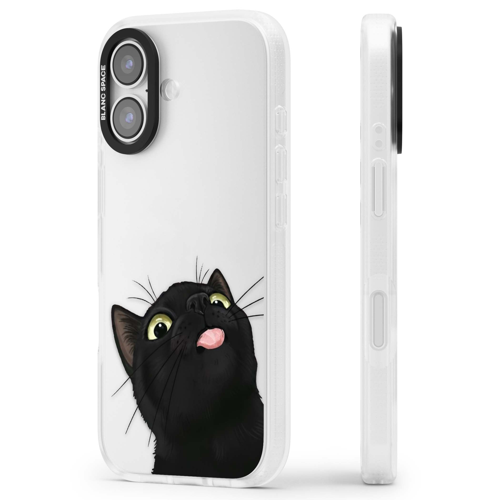 Black Cat Energy for her iPhone case | Clear Case Impact Air case for iPhone 17