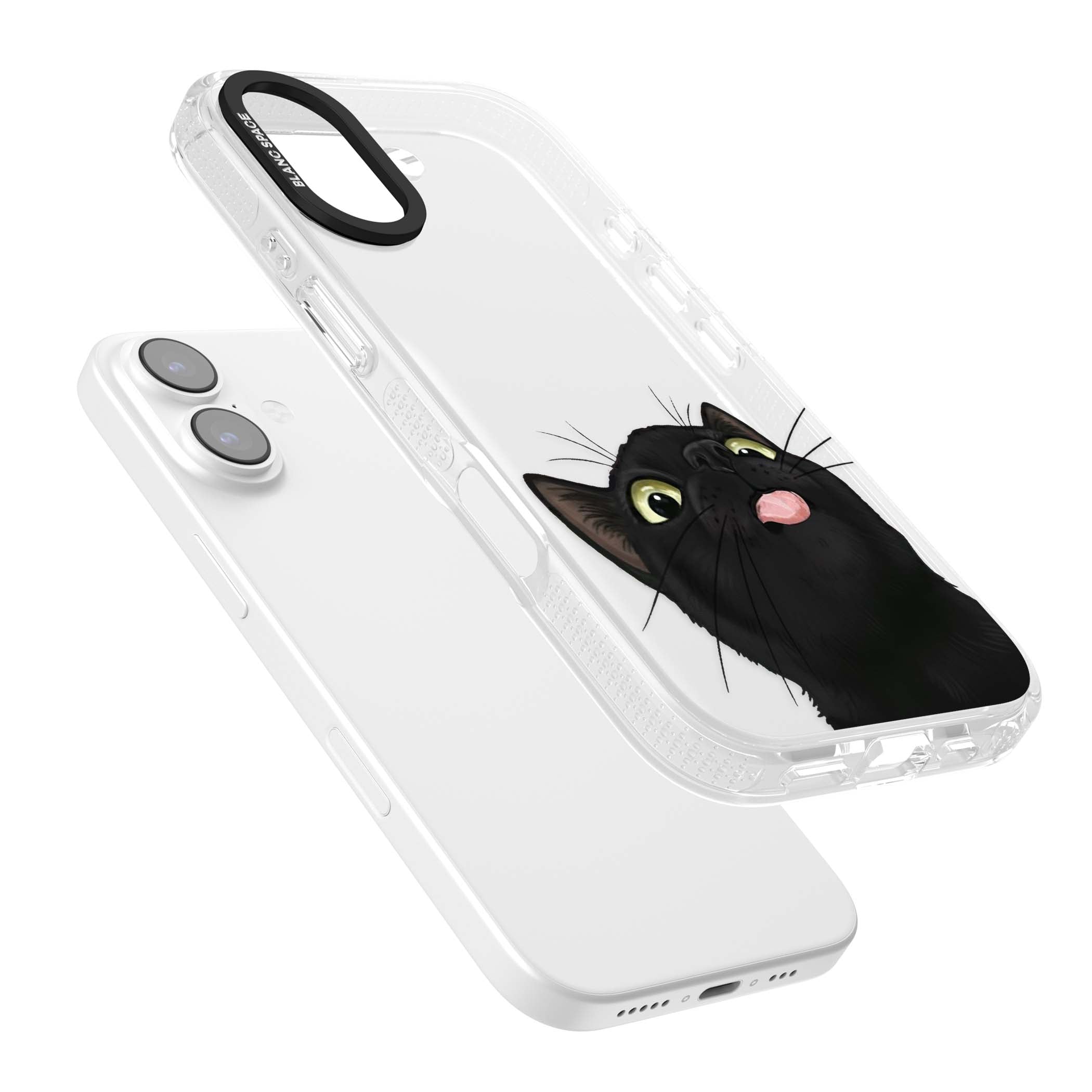 Black Cat Energy for her iPhone case | Clear Case Impact Air case for iPhone 17