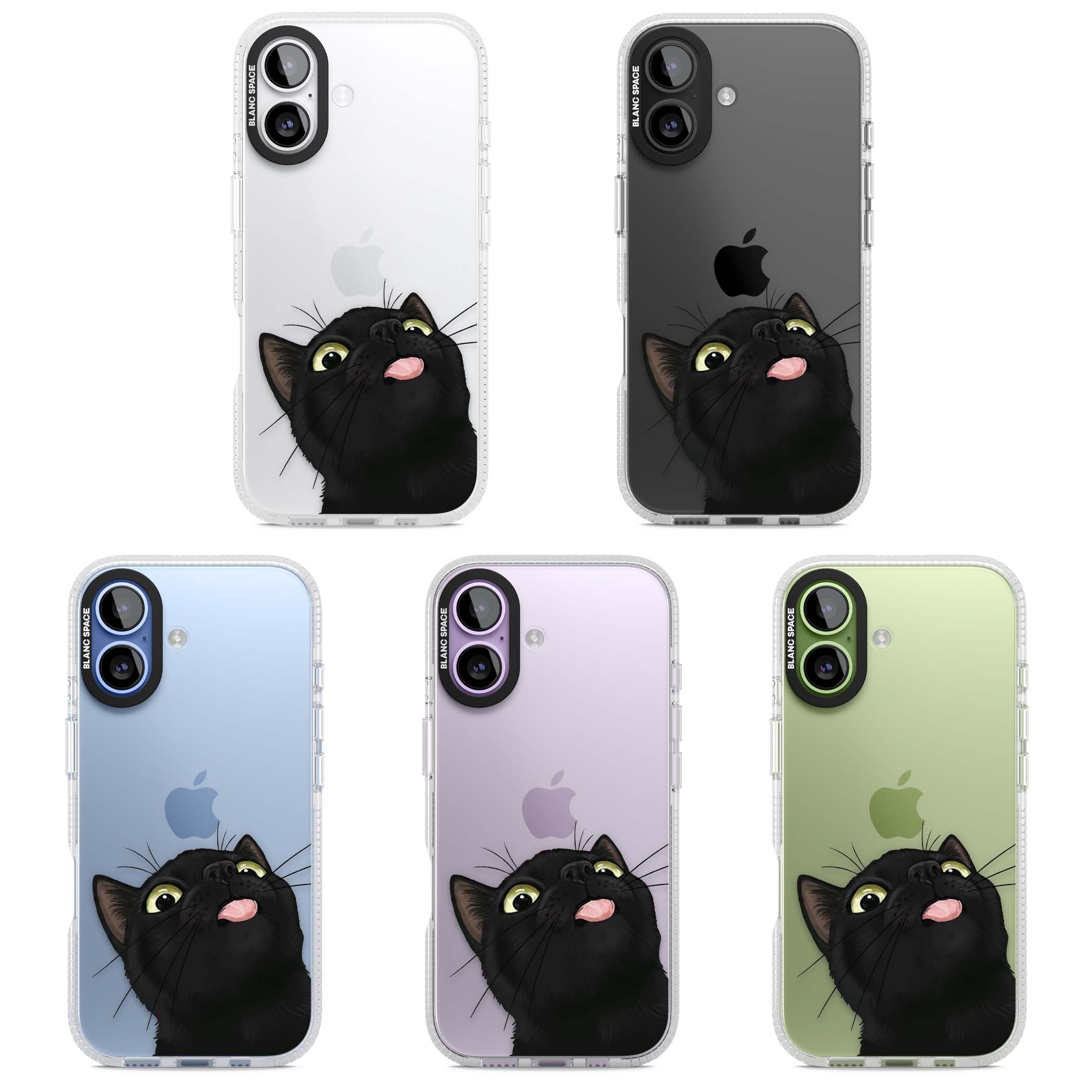 Black Cat Energy for her iPhone case | Clear Case Impact Air case for iPhone 17