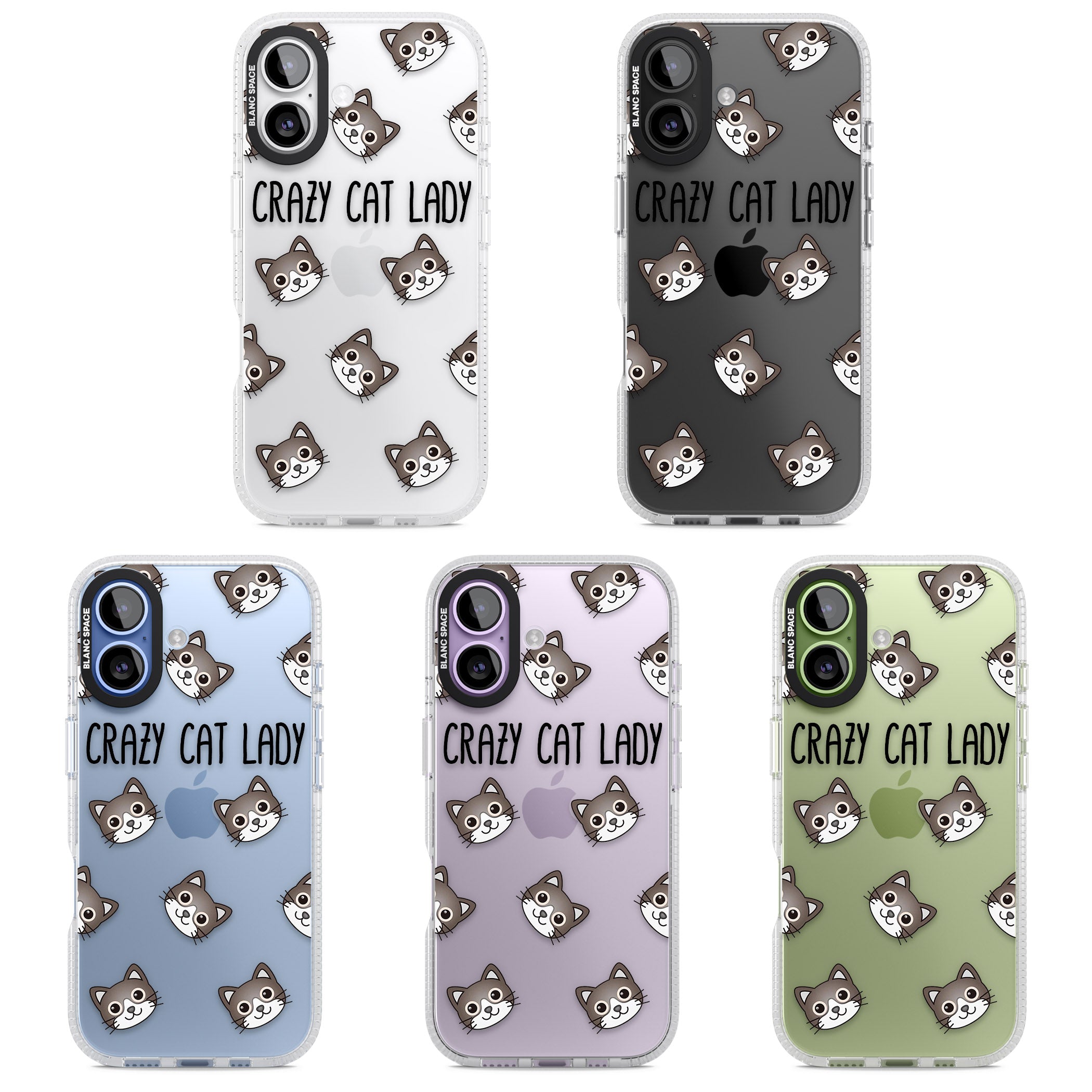 Crazy Cat Lady iPhone 17 Impact Air Clear Phone Case APT Impact Protection