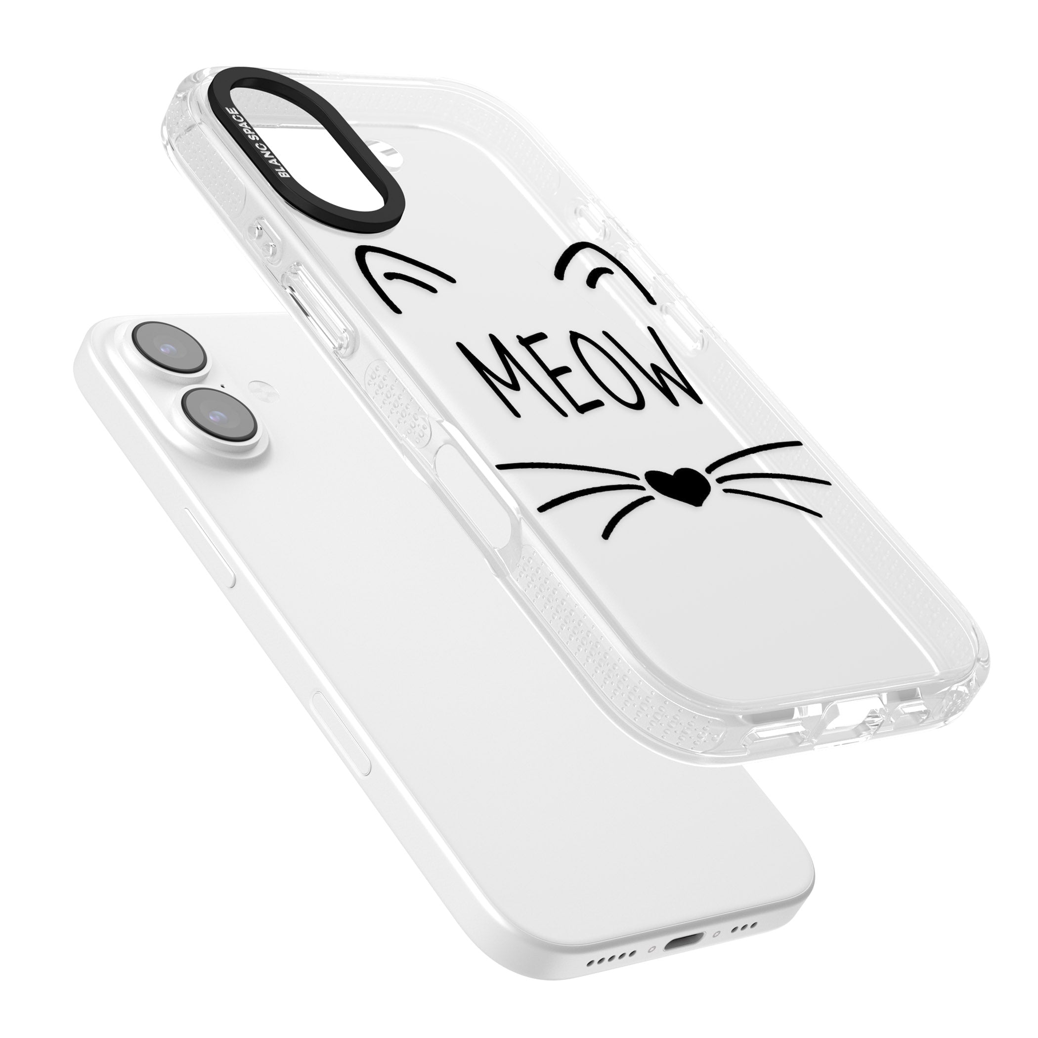 Cat Whiskers iPhone 17 Impact Air Clear Phone Case Colours