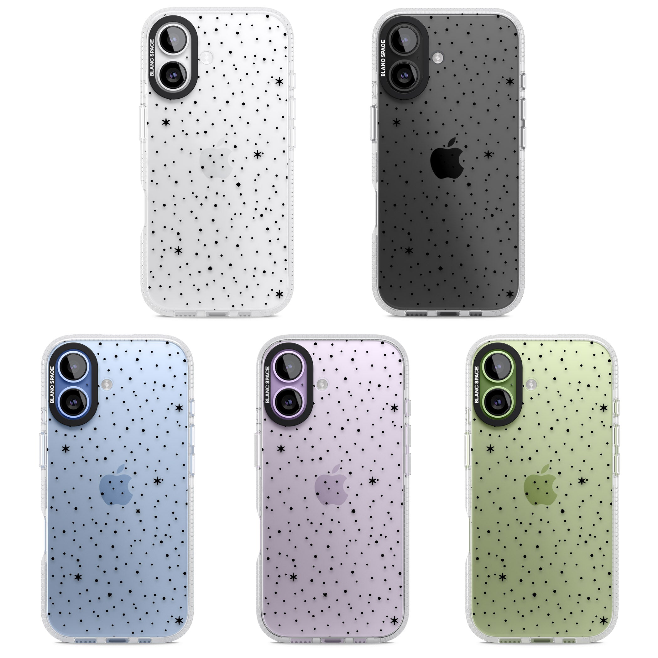 Celestial Starry Sky (Black) iPhone 17 Impact Air Clear Phone Case APT Impact Protection
