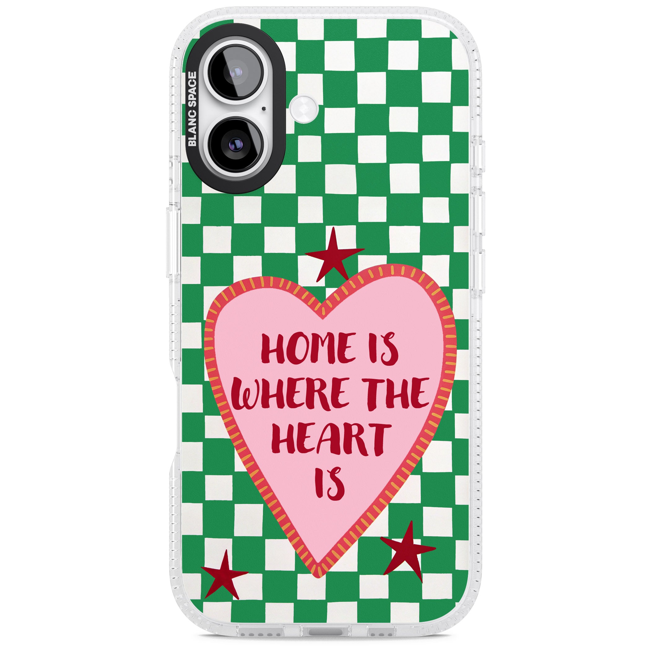 Home Is Where The Heart Is iPhone 17 Impact Air Clear Phone Case