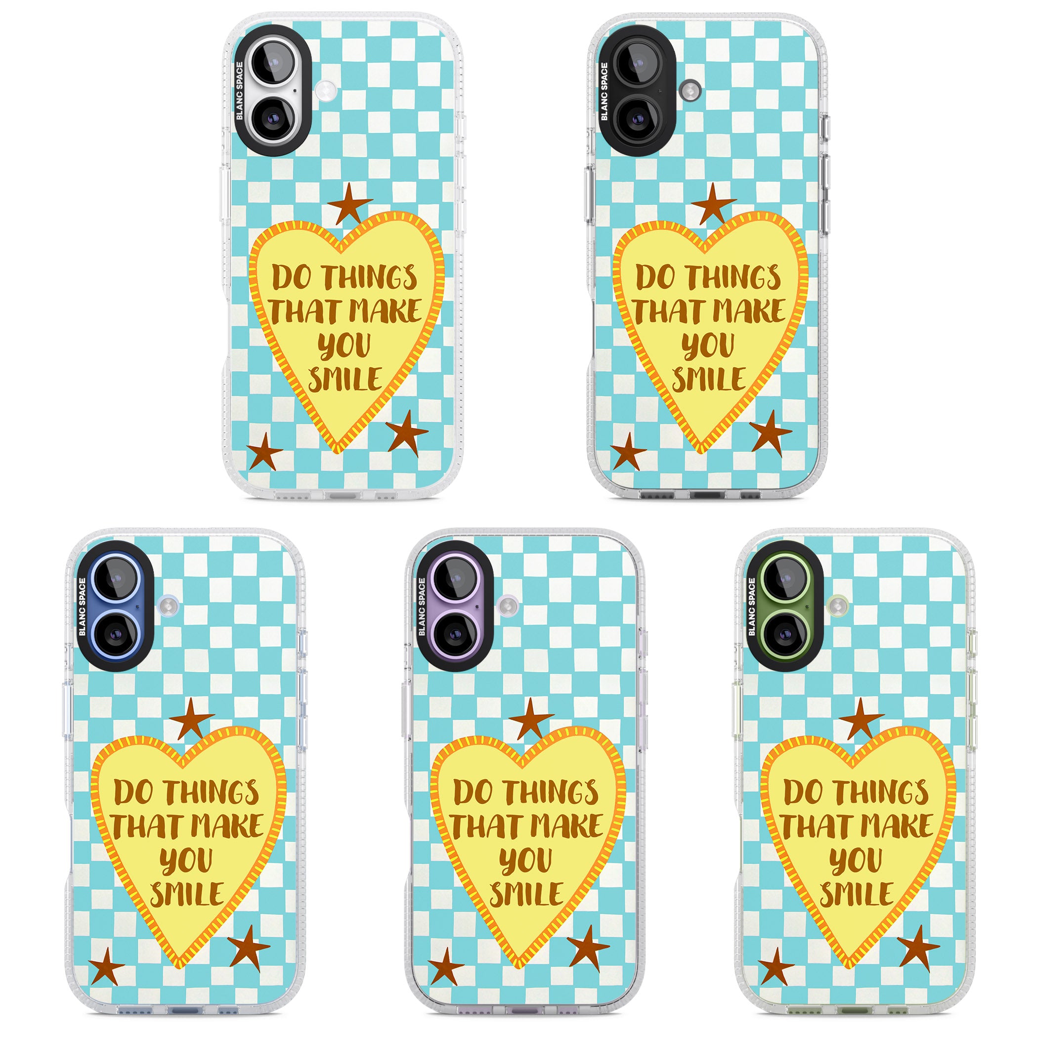 Do Things That Make You Smile iPhone 17 Impact Air Clear Phone Case APT Impact Protection