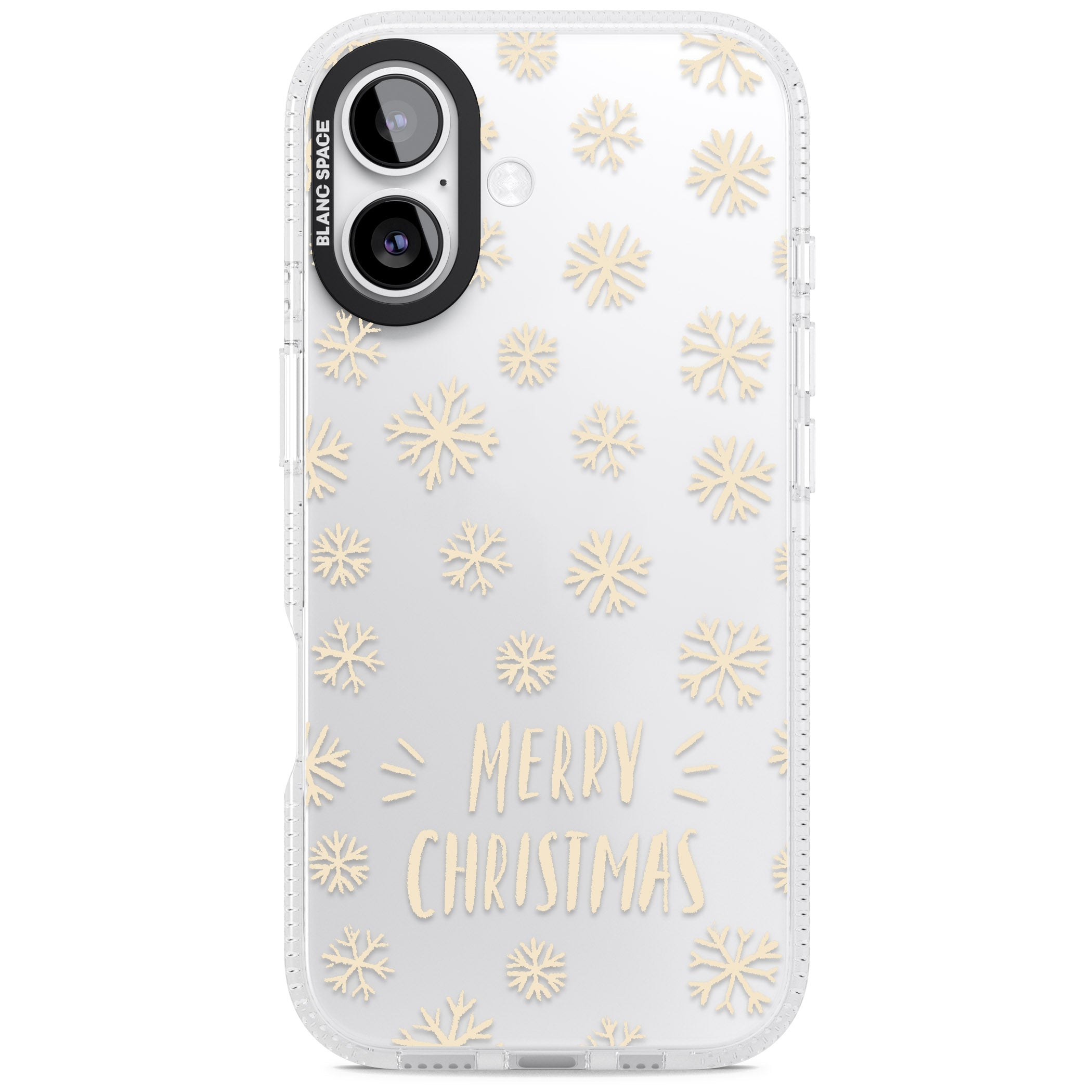 Christmas Snowflake Pattern iPhone 17 Impact Air Clear Phone Case