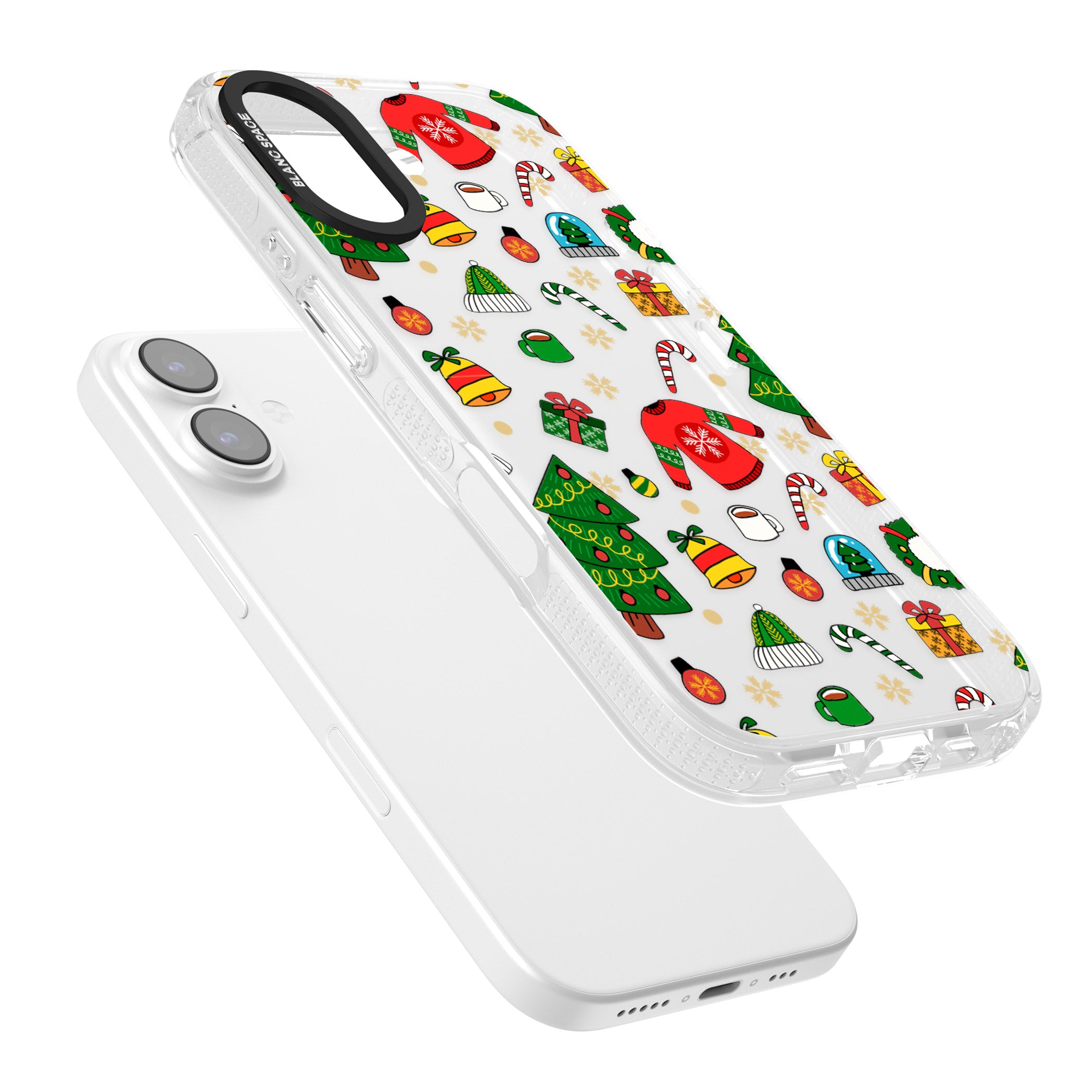 Christmas Mixture Pattern iPhone 17 Impact Air Clear Phone Case Colours