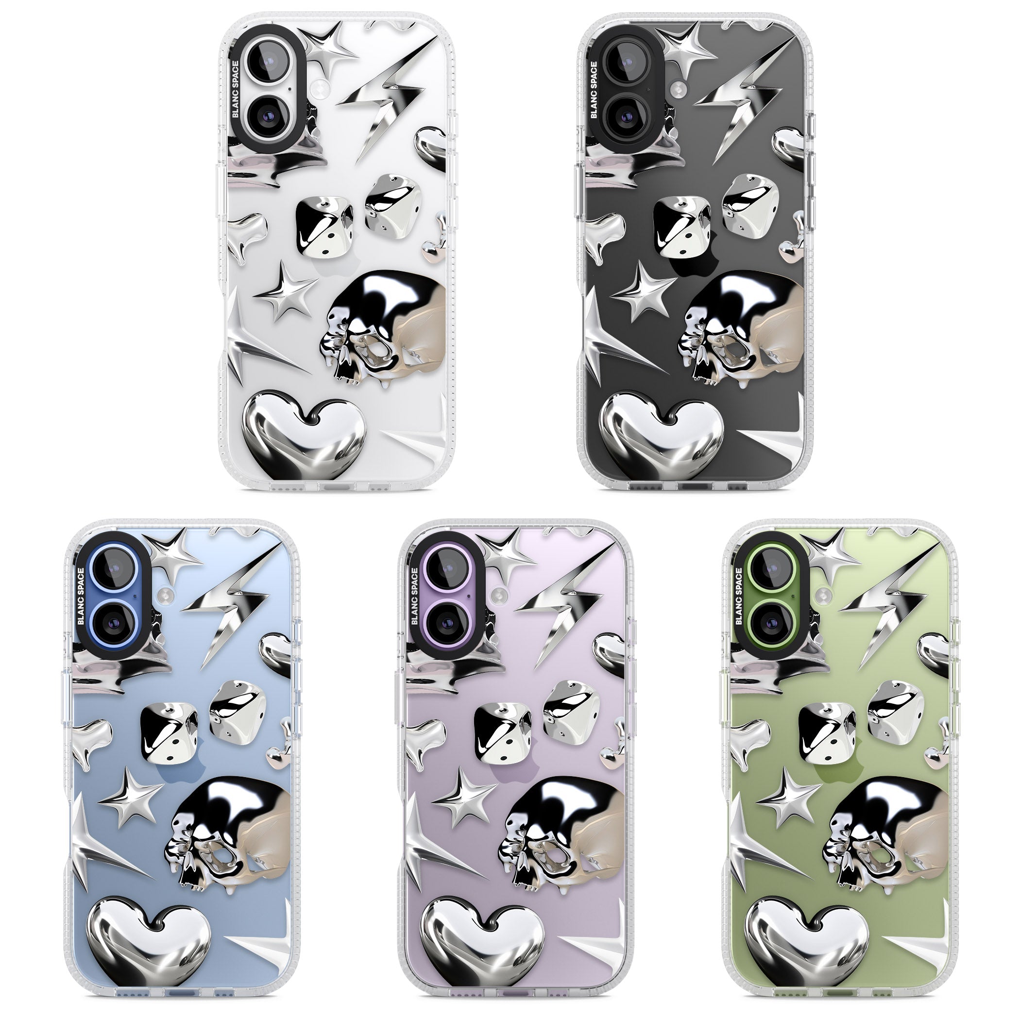 Chromed iPhone 17 Impact Air Clear Phone Case APT Impact Protection