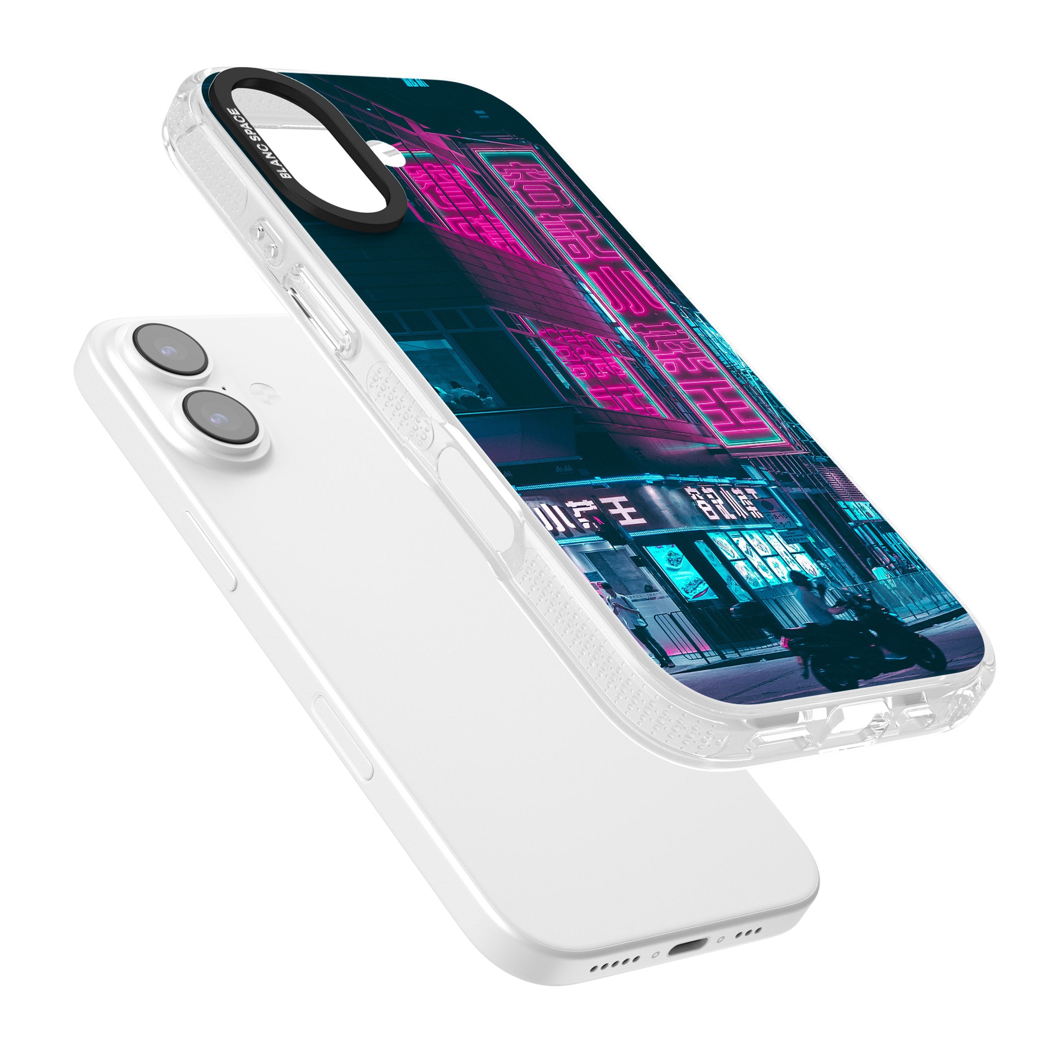 Neon City Ride iPhone 17 Impact Air Clear Phone Case Colours