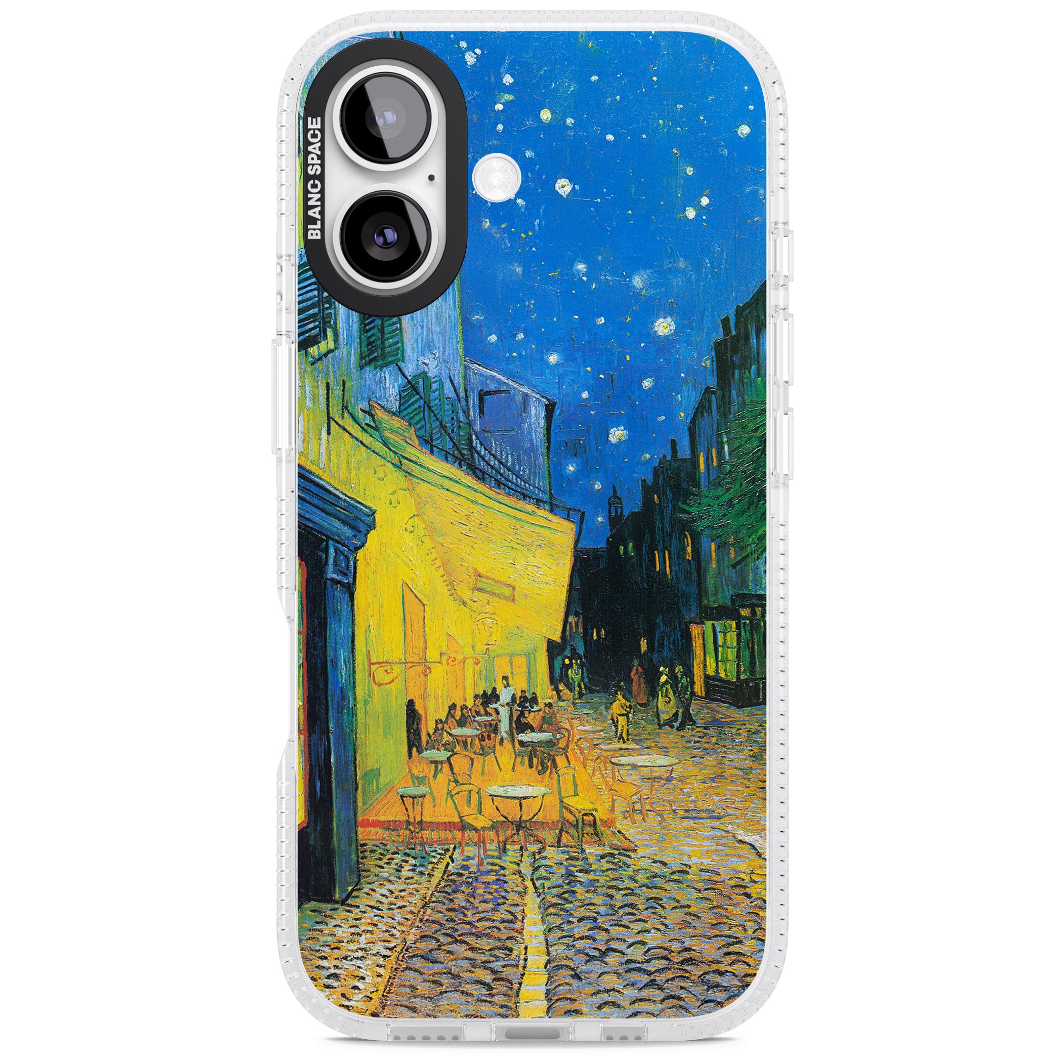 Café Terrace At Night iPhone 17 Impact Air Clear Phone Case