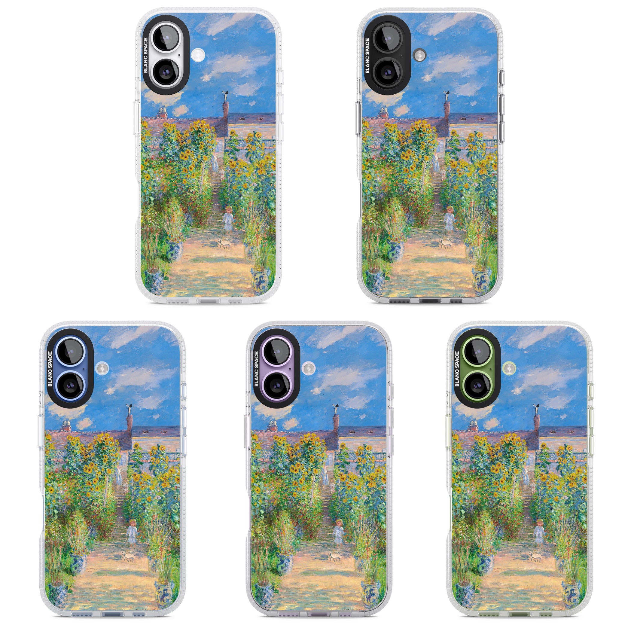 Garden at Vetheuil iPhone 17 Impact Air Clear Phone Case APT Impact Protection