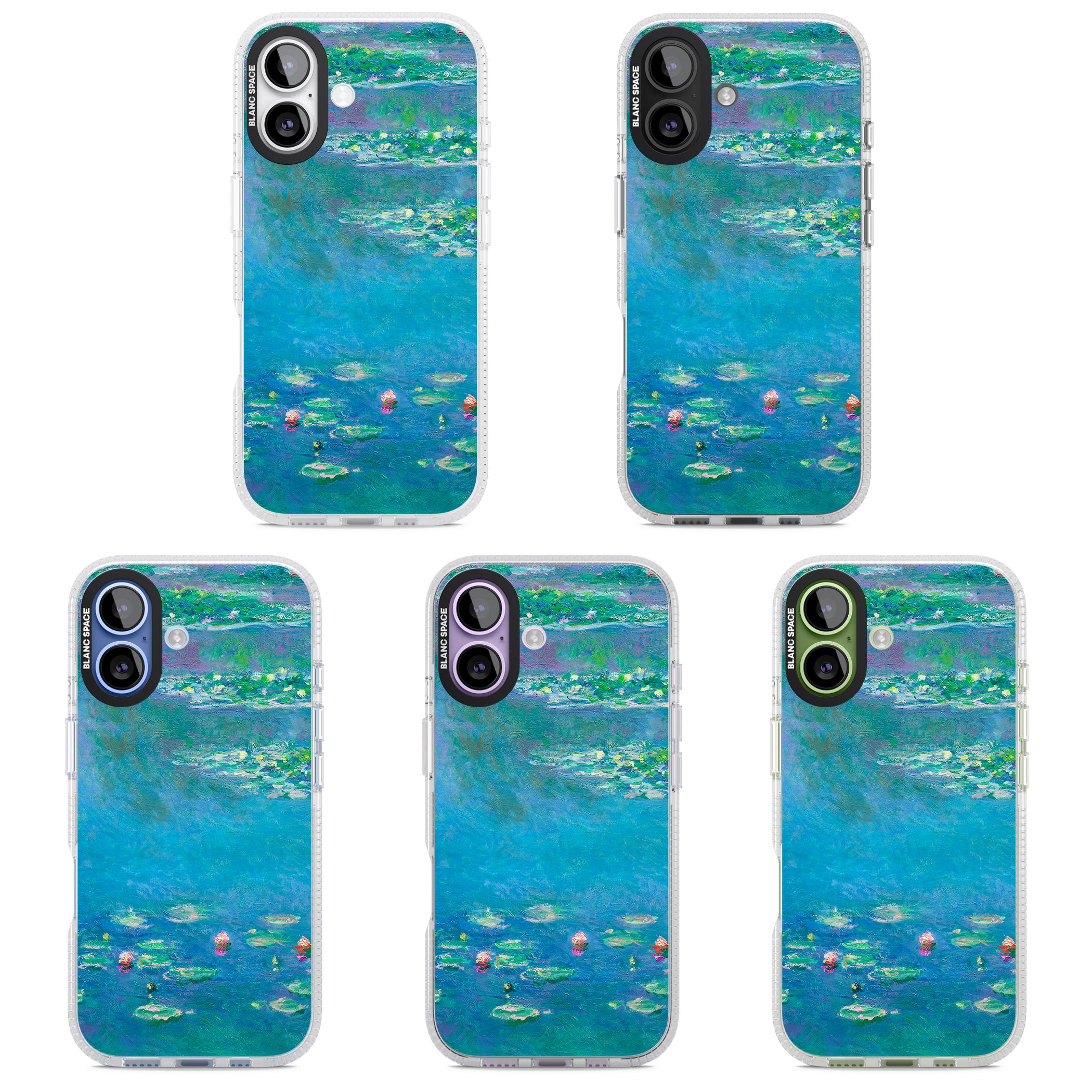 Water Lilies iPhone 17 Impact Air Clear Phone Case APT Impact Protection