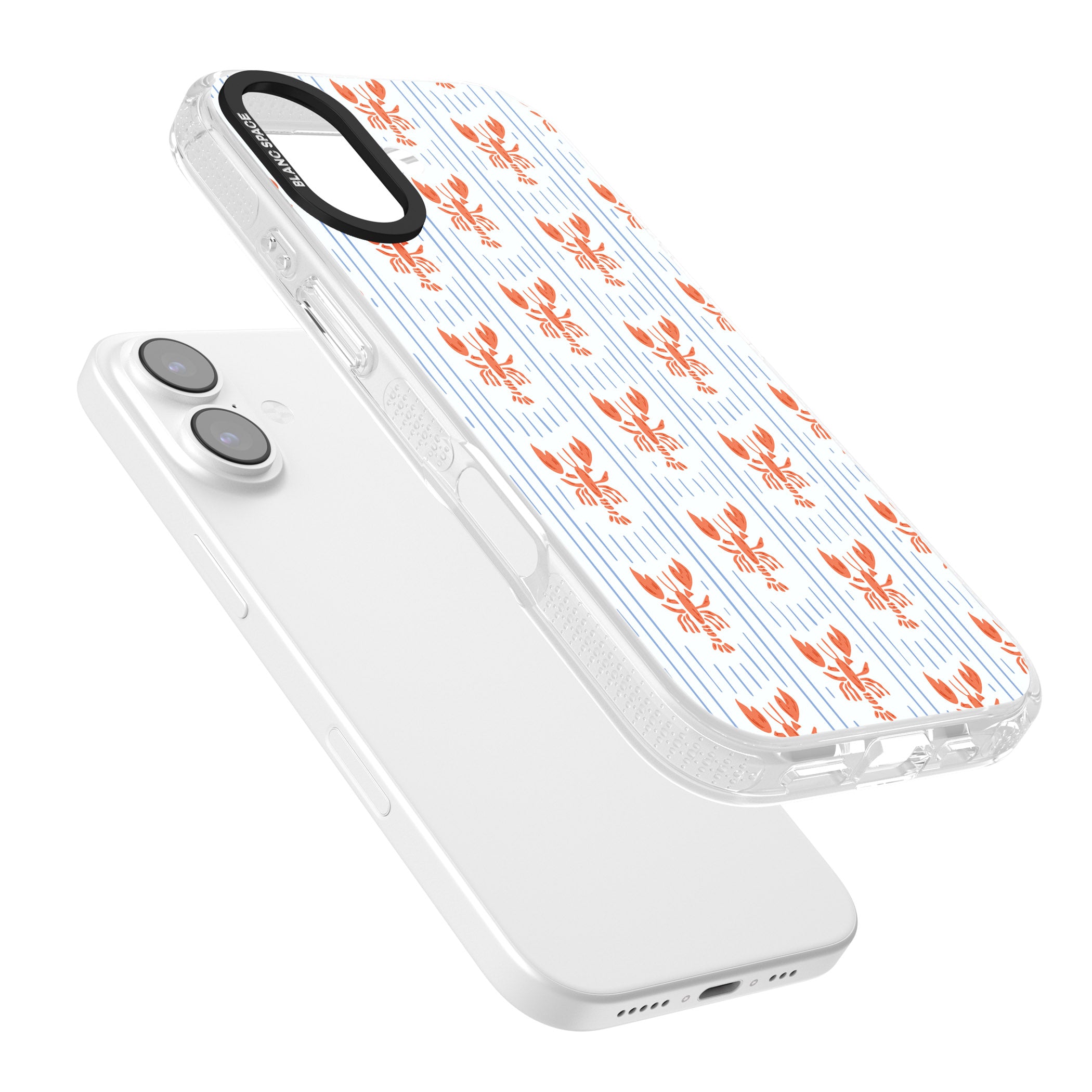 Lobster Stripes iPhone 17 Impact Air Clear Phone Case Colours