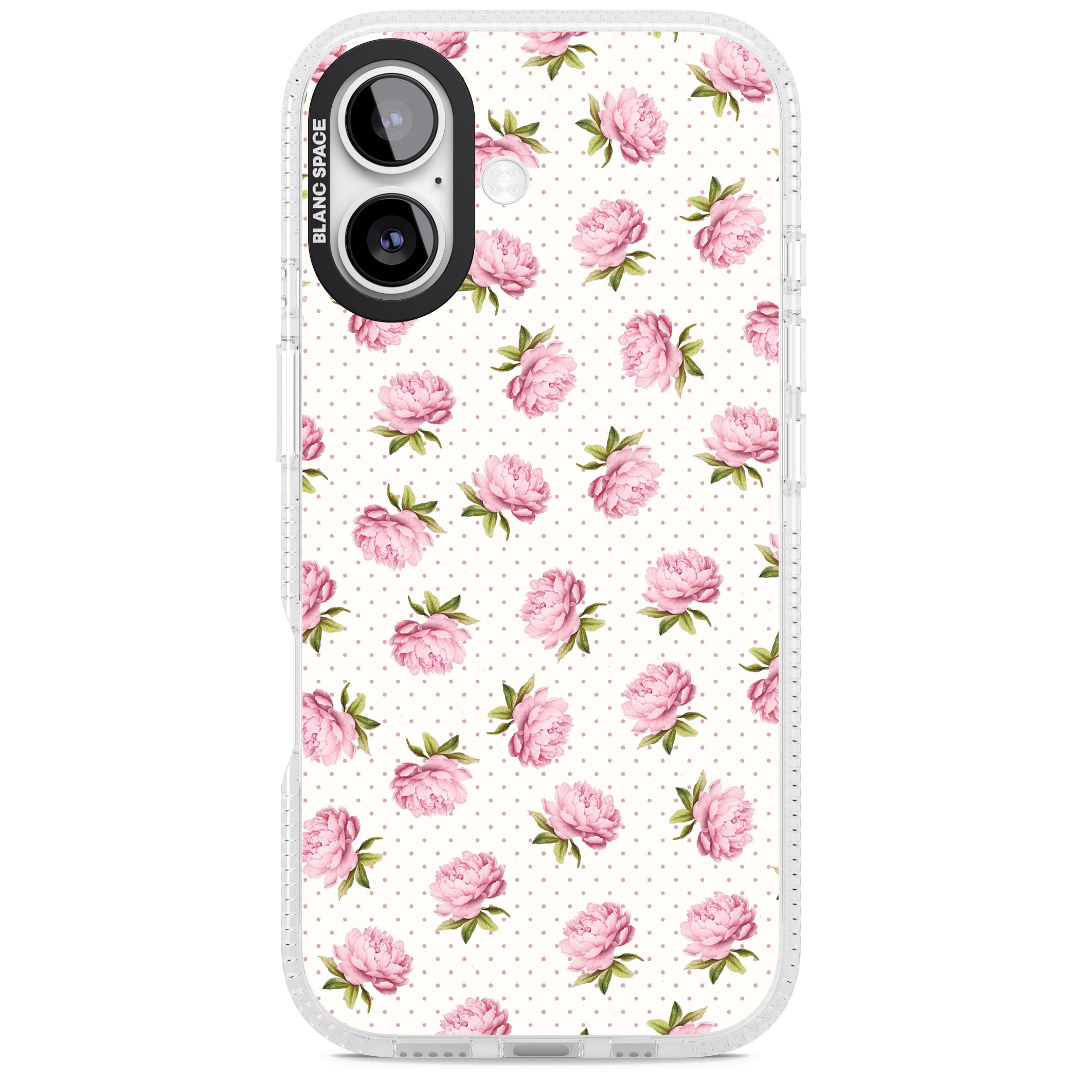 Soft Peonies iPhone 17 Impact Air Clear Phone Case