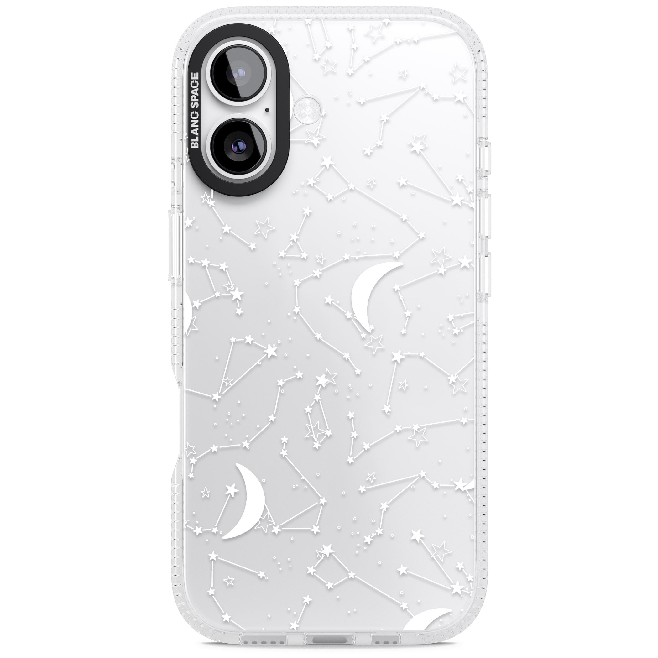 White Constellations iPhone 17 Impact Air Clear Phone Case