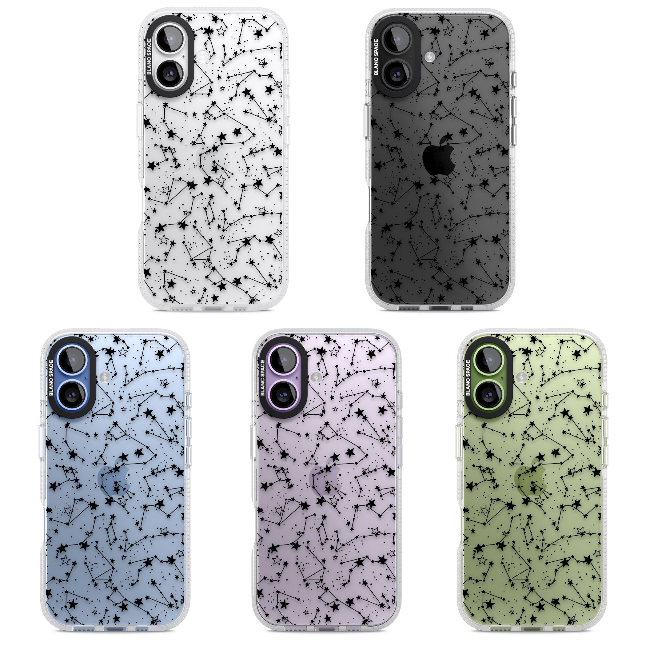 Midnight Constellations iPhone 17 Impact Air Clear Phone Case APT Impact Protection