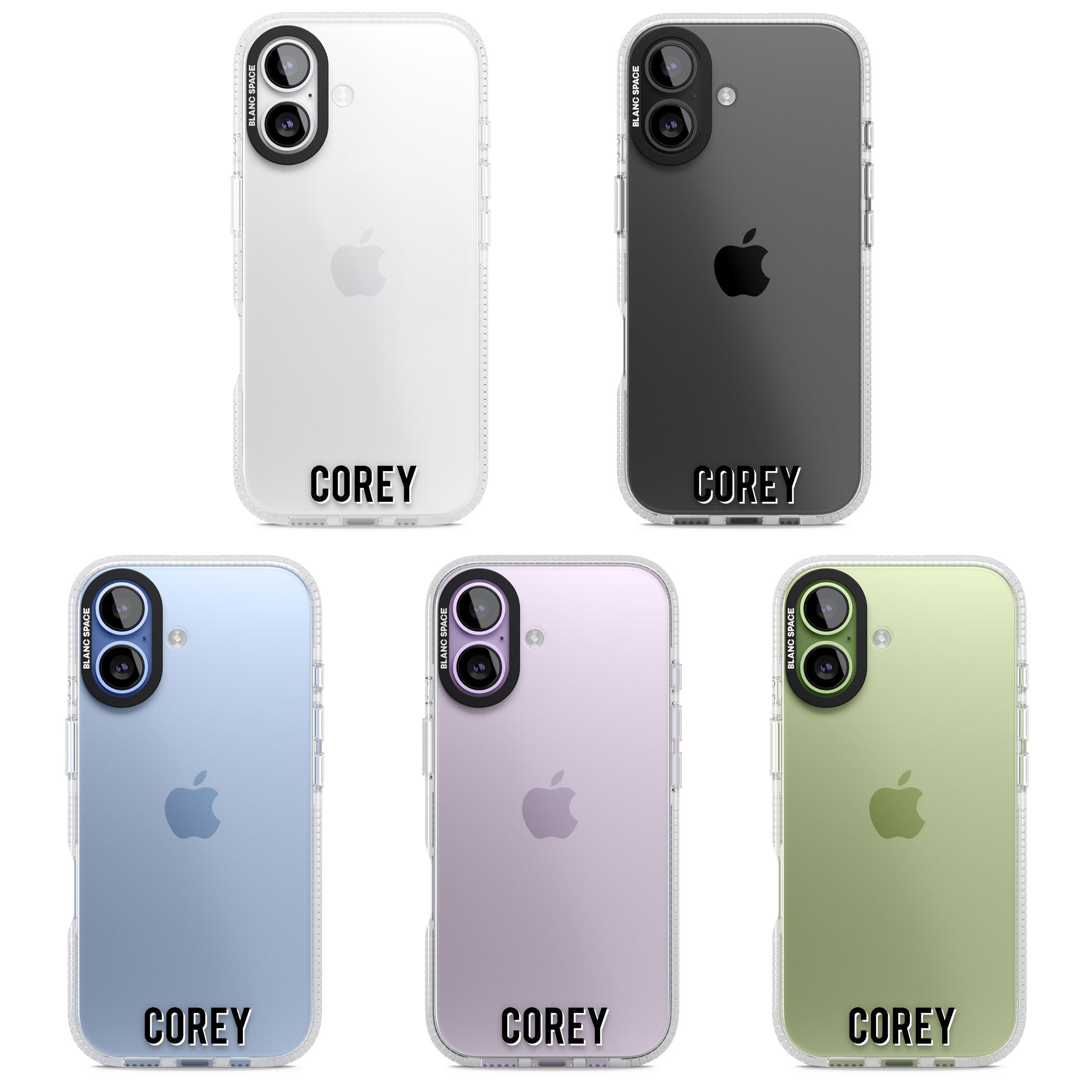 Personalised Bottom Name iPhone 17 Impact Air Clear Phone Case APT Impact Protection