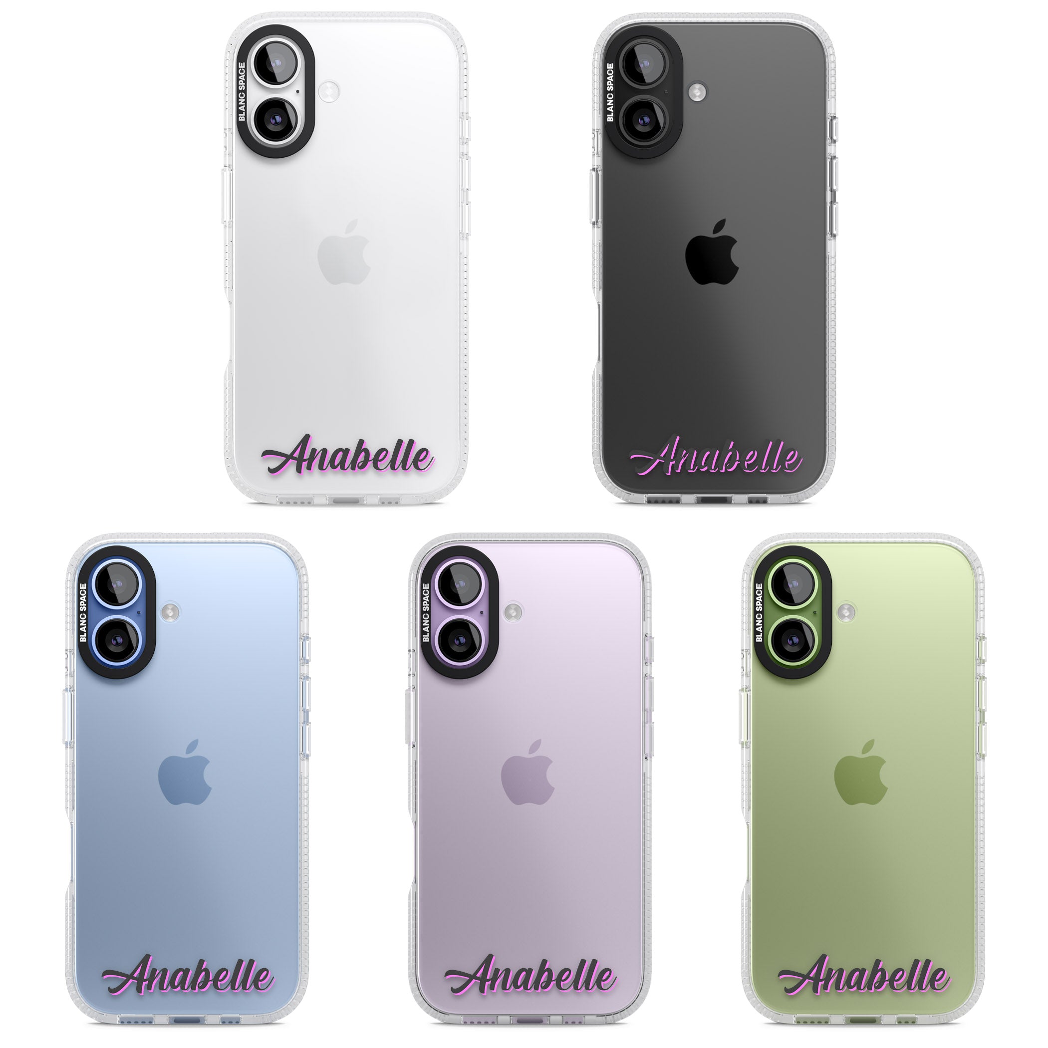 Personalised Cute Bottom Name iPhone 17 Impact Air Clear Phone Case APT Impact Protection