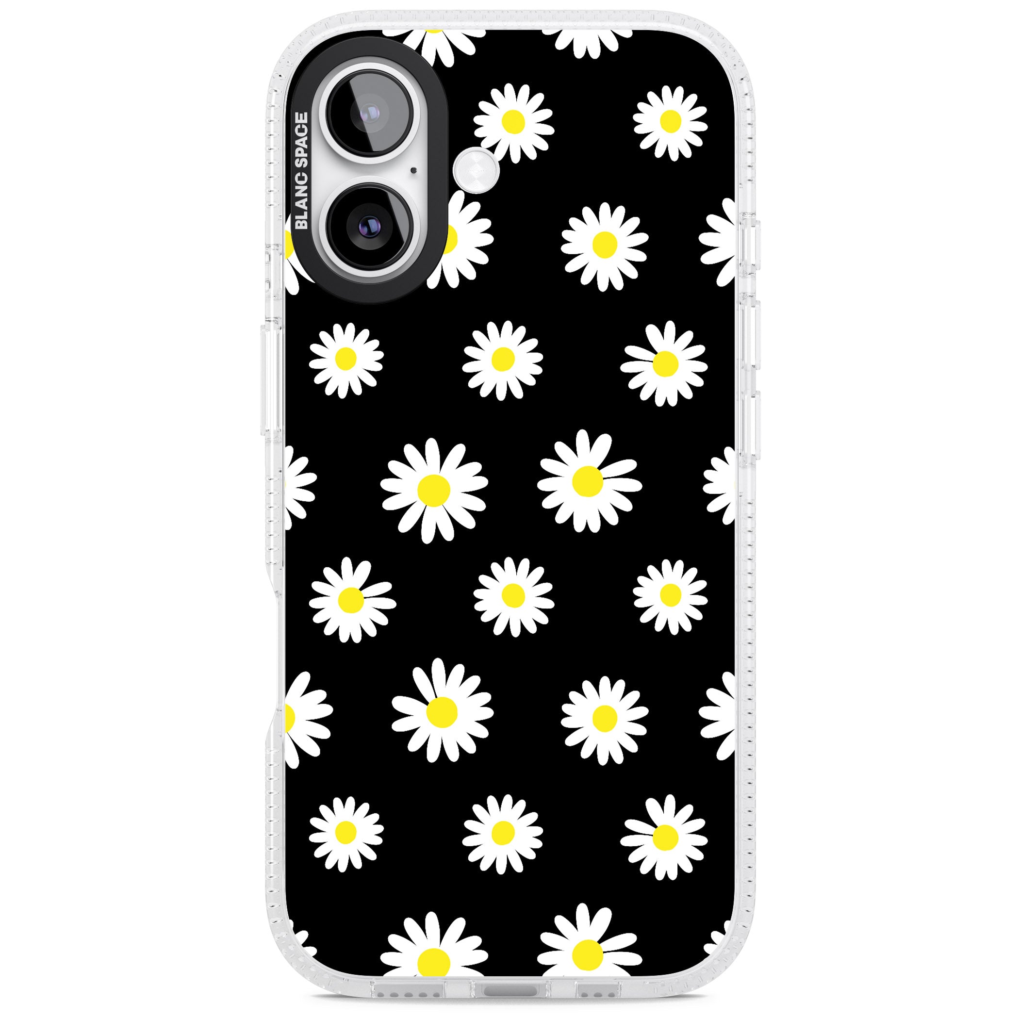 Personalised Chic Daisy Pattern iPhone 17 Impact Air Clear Phone Case