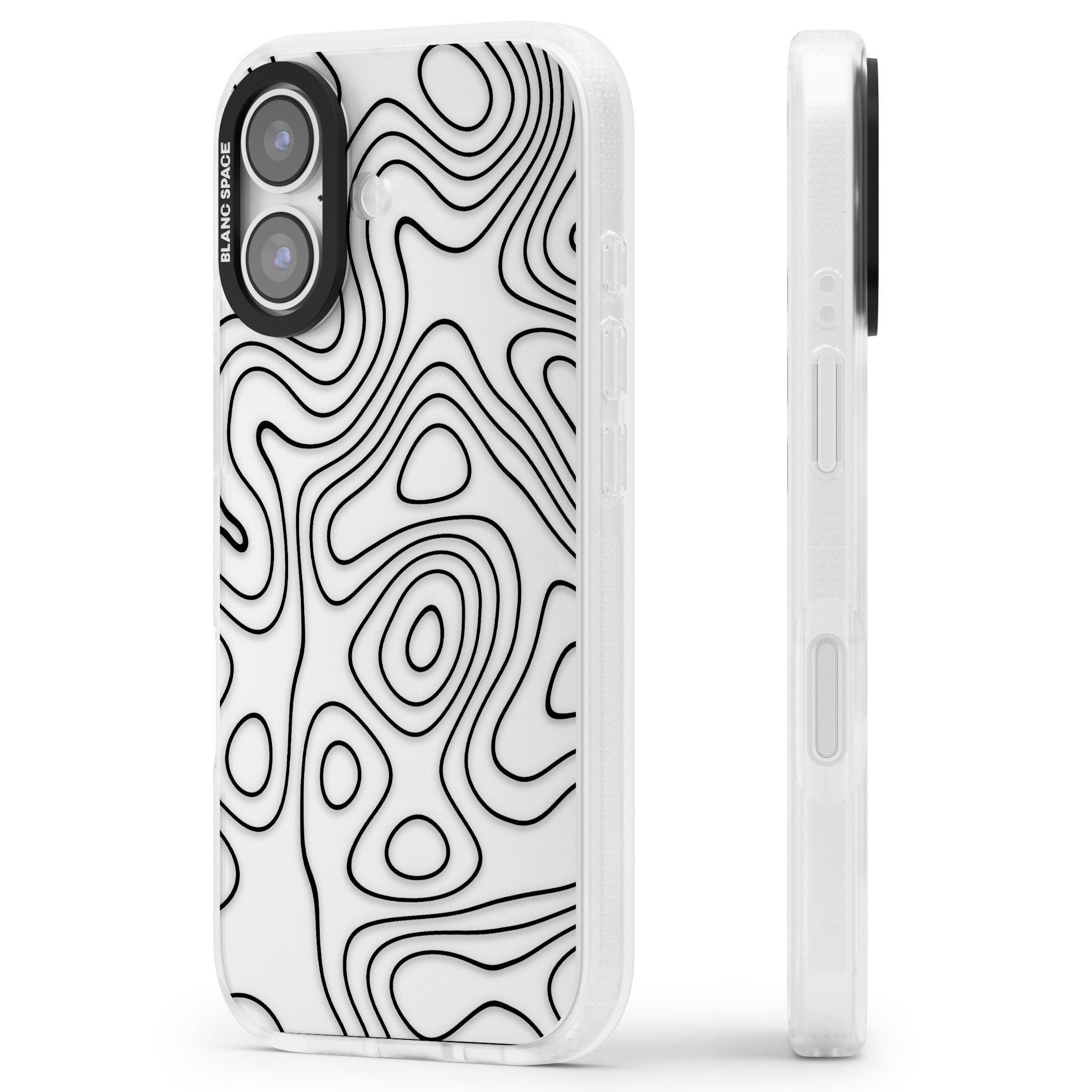 Damascus Steel iPhone 17 Impact Air Clear Phone Case Side Profile