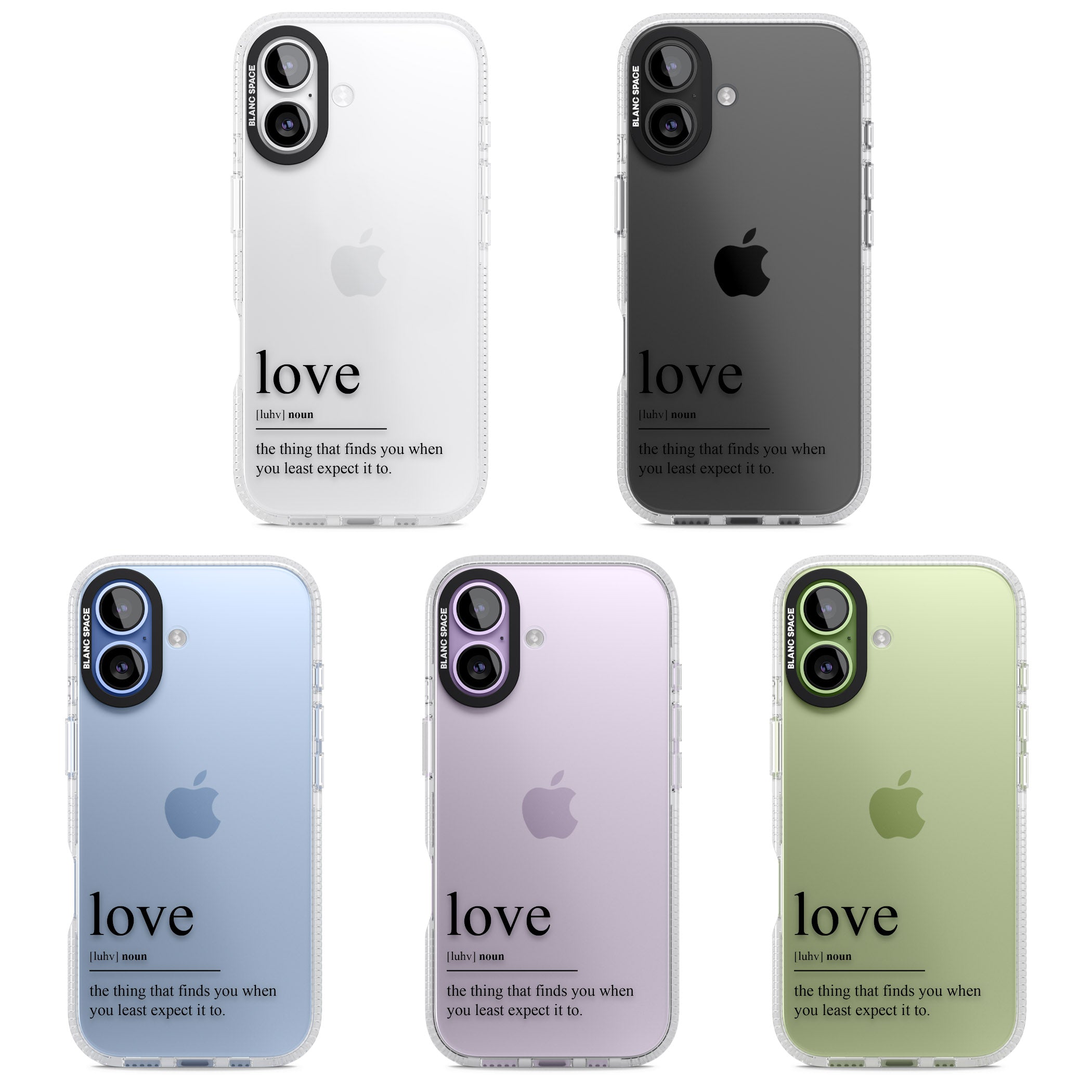 Love iPhone 17 Impact Air Clear Phone Case APT Impact Protection