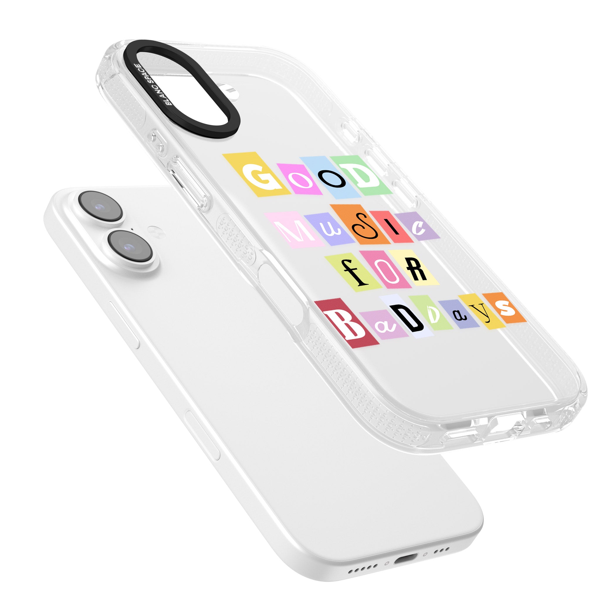 Good Music For Bad Days iPhone 17 Impact Air Clear Phone Case Colours