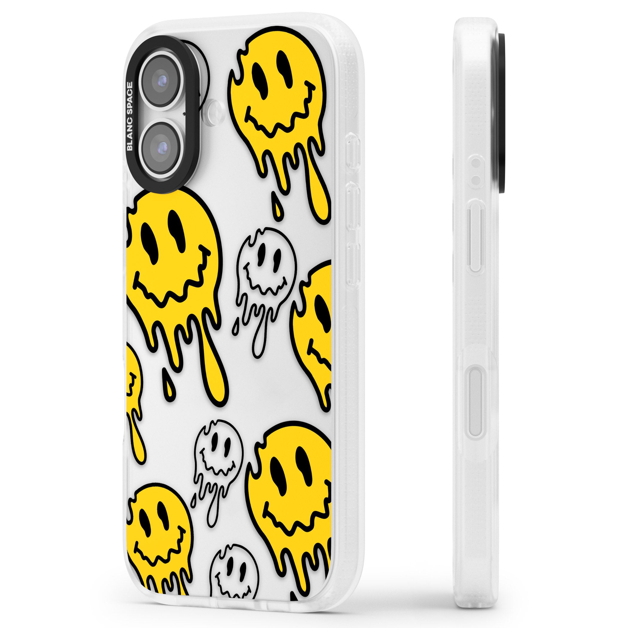 Face Melt iPhone 17 Impact Air Clear Phone Case Side Profile
