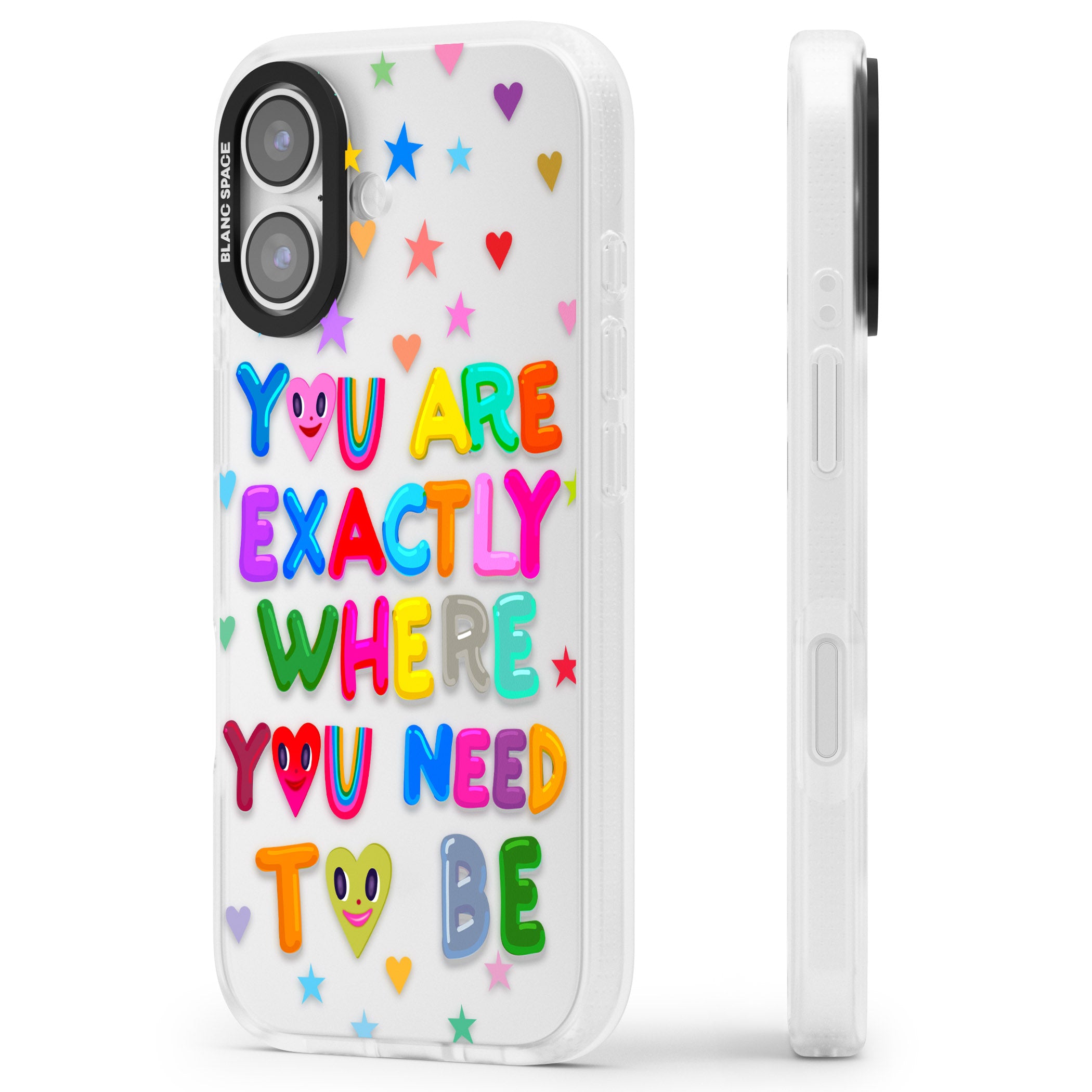 Exactly Where You Need To Be iPhone 17 Impact Air Clear Phone Case Side Profile