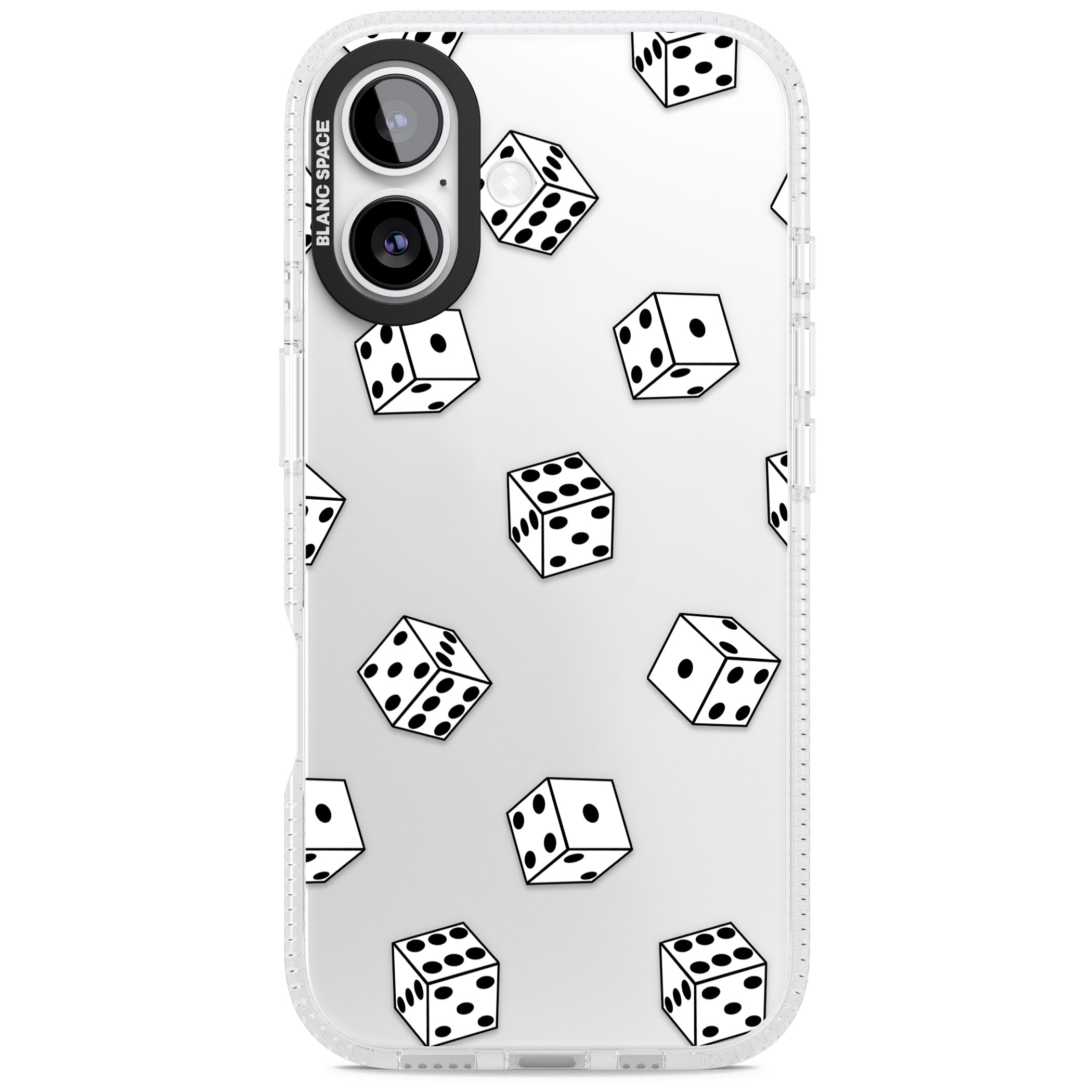 Clear Dice Pattern iPhone 17 Impact Air Clear Phone Case