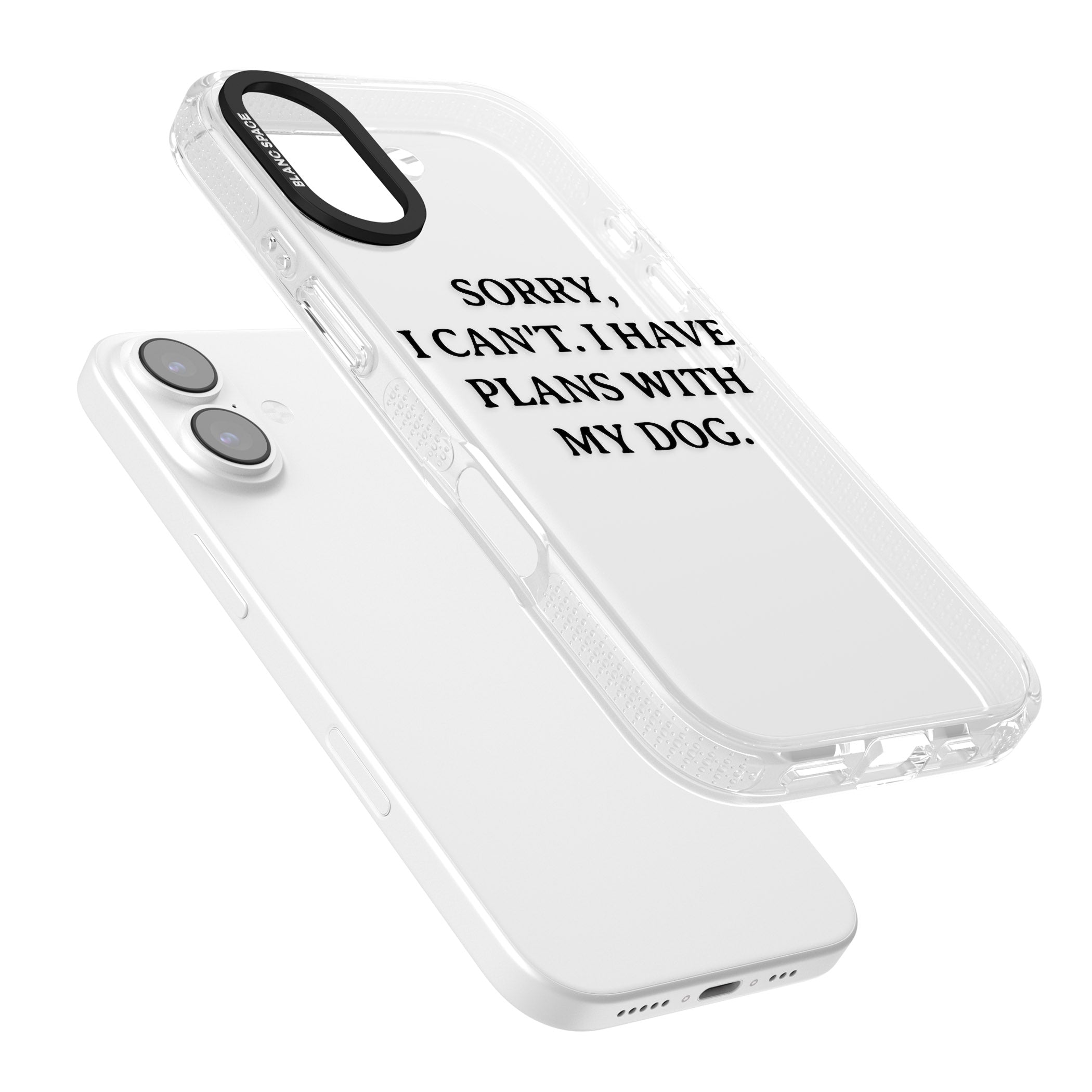 I Have Plans With My Dog iPhone 17 Impact Air Clear Phone Case Colours