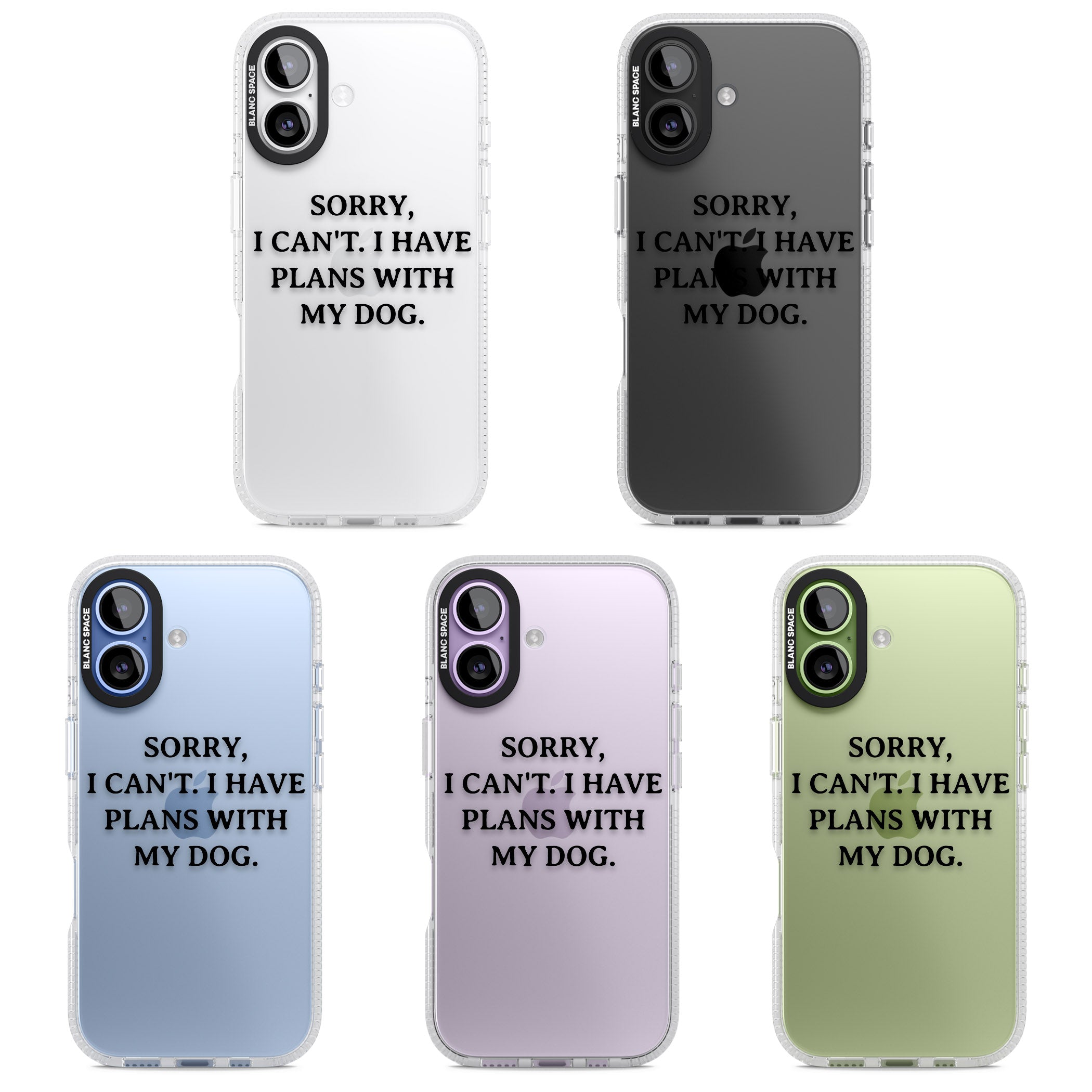 I Have Plans With My Dog iPhone 17 Impact Air Clear Phone Case APT Impact Protection