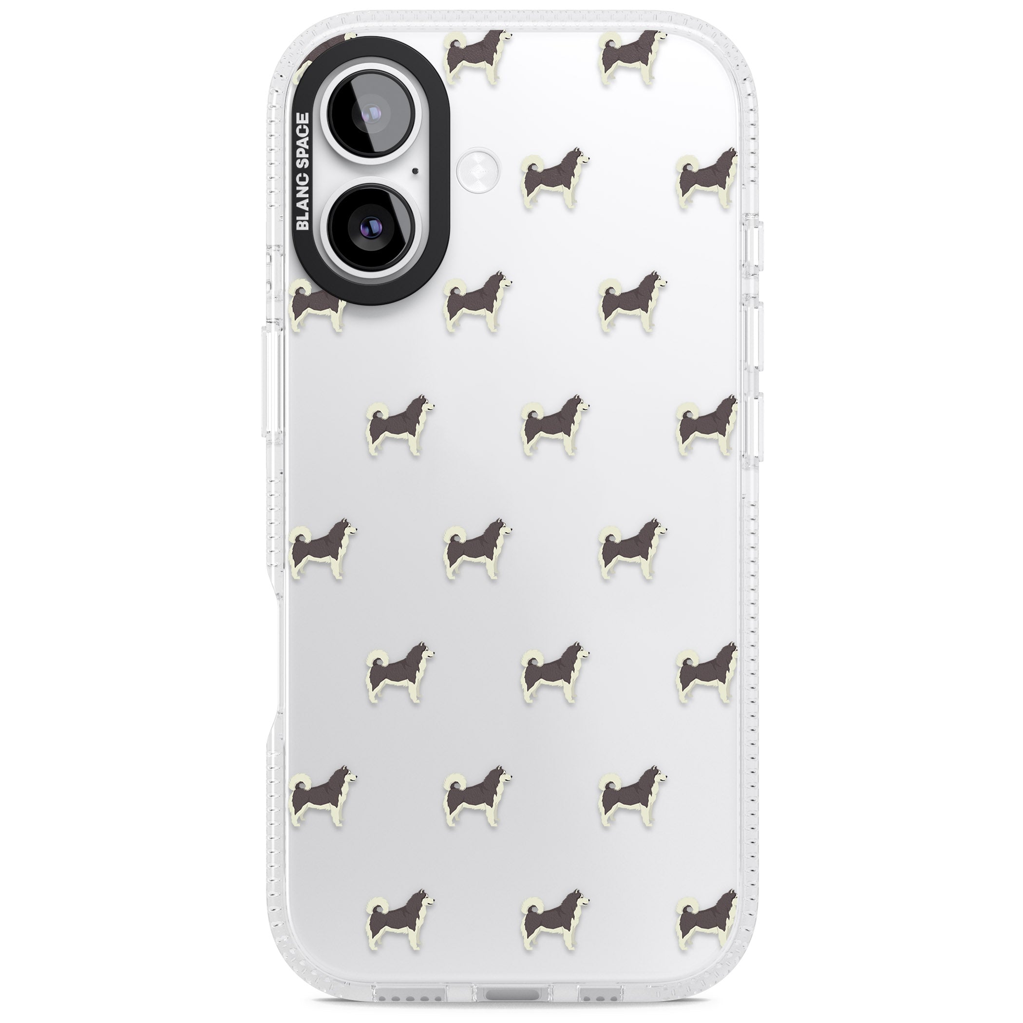 Alaskan Malamute Dog Pattern iPhone 17 Impact Air Clear Phone Case