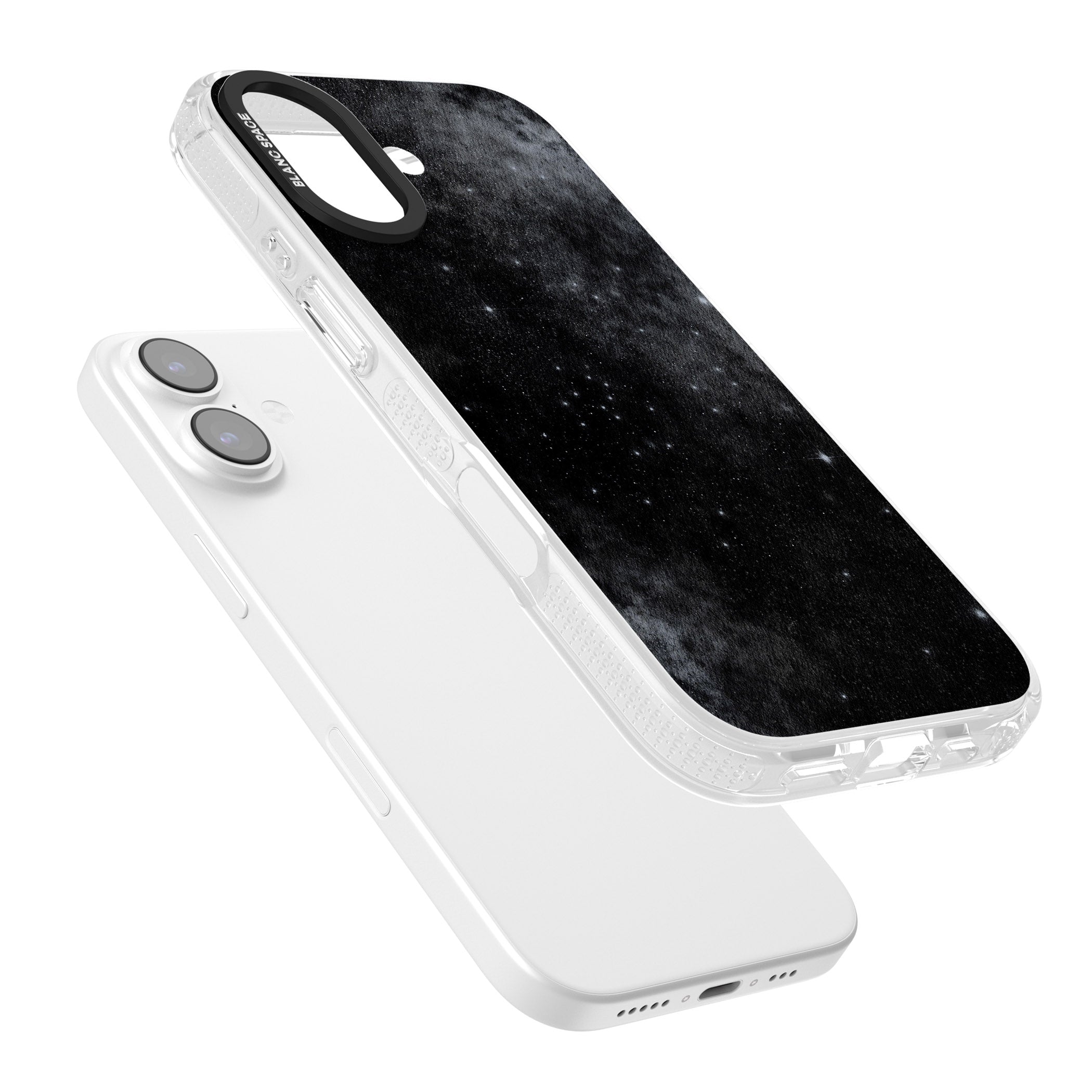 Night Sky Galaxies: Shimmering Stars iPhone 17 Impact Air Clear Phone Case Colours