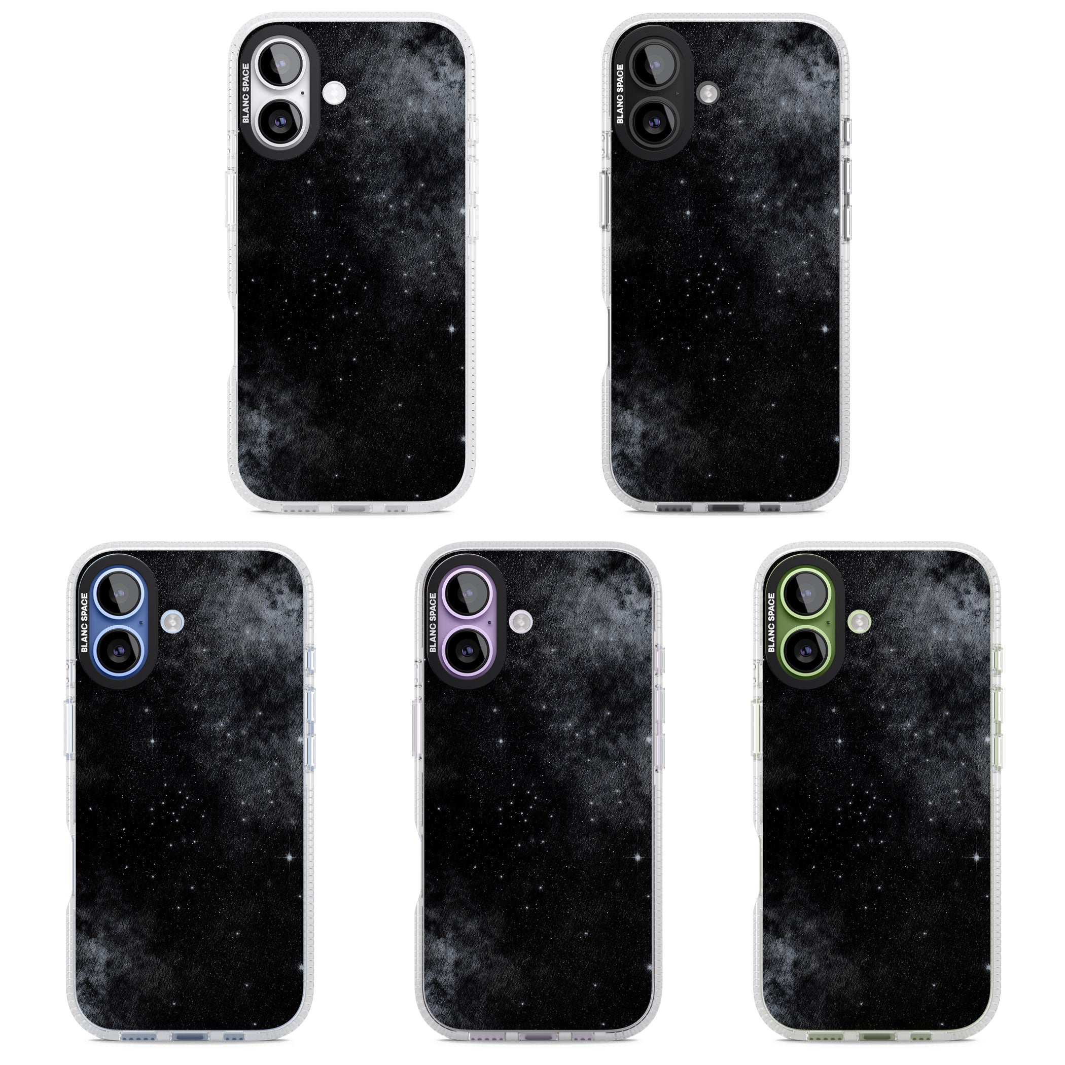 Night Sky Galaxies: Shimmering Stars iPhone 17 Impact Air Clear Phone Case APT Impact Protection
