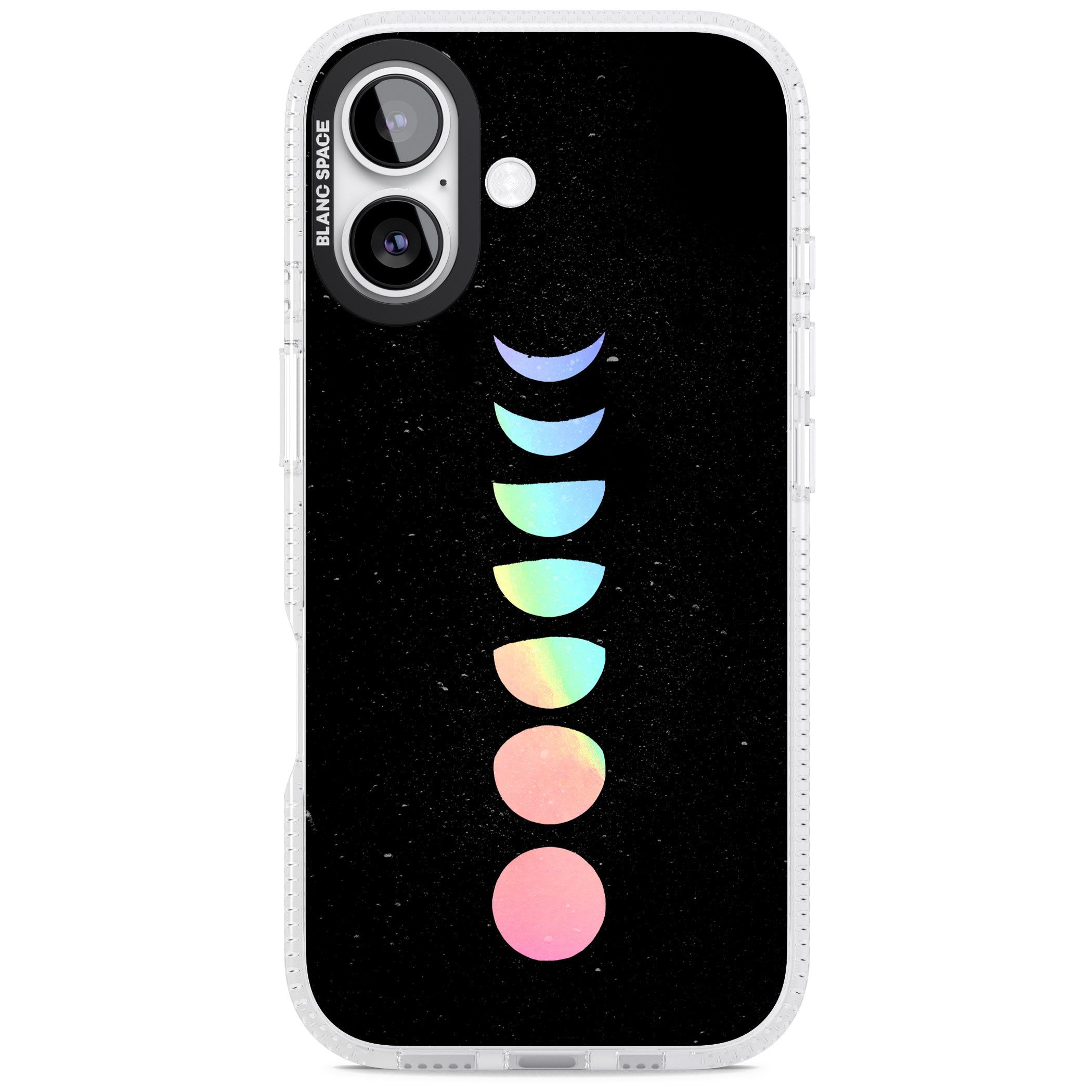 Pastel Moon Phases iPhone 17 Impact Air Clear Phone Case