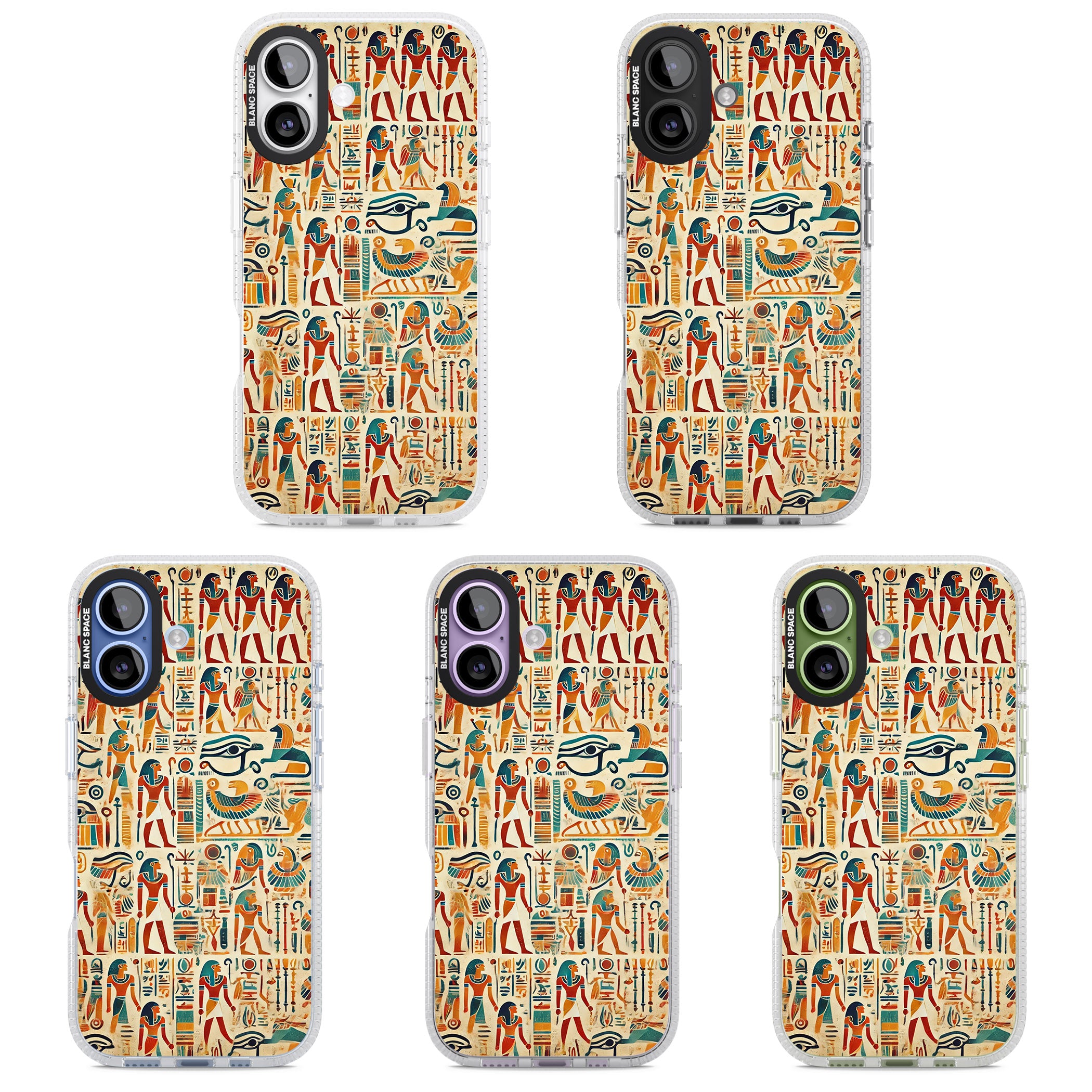 Egyptian Heiroglyphics iPhone 17 Impact Air Clear Phone Case APT Impact Protection
