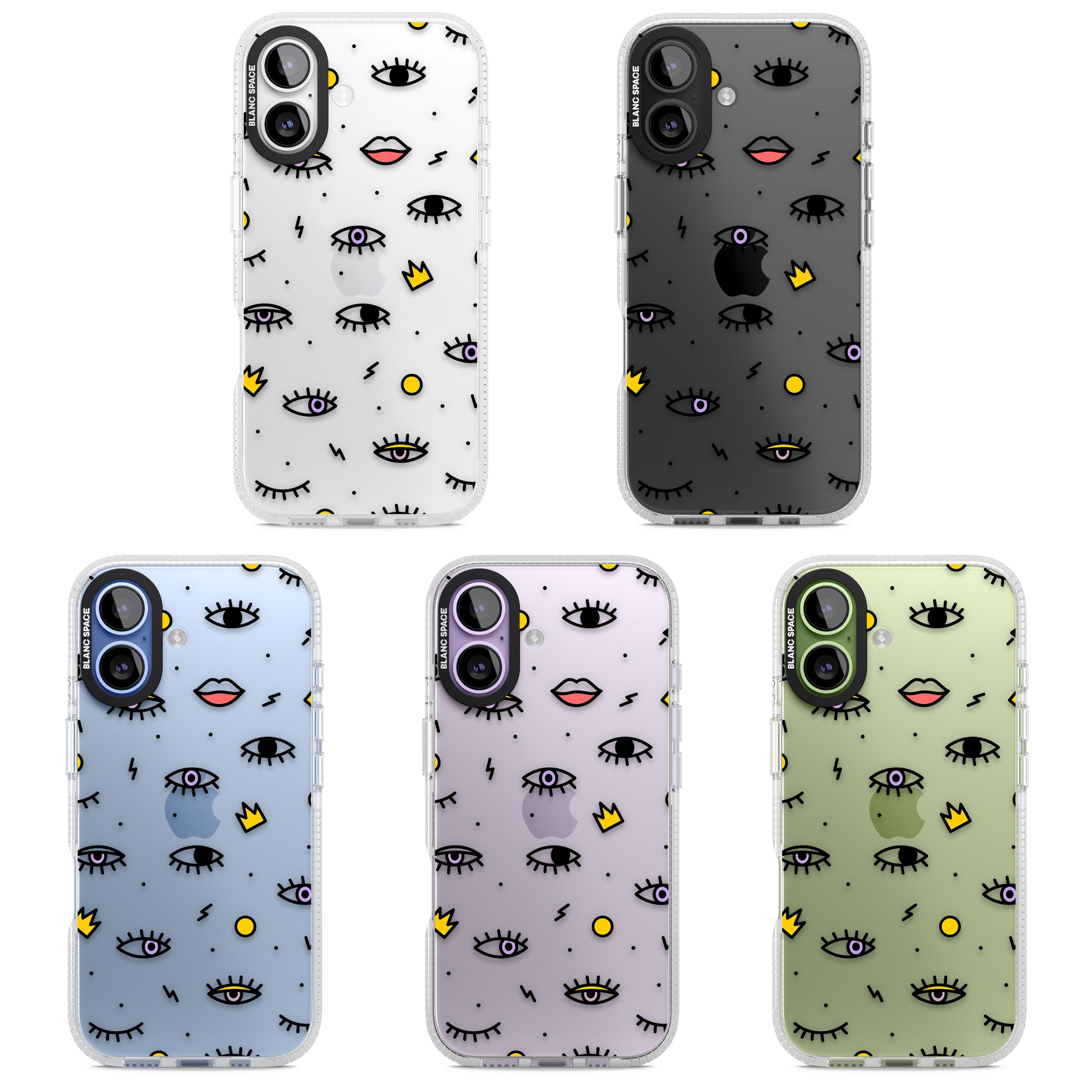 Eyes & Lips Icons iPhone 17 Impact Air Clear Phone Case APT Impact Protection