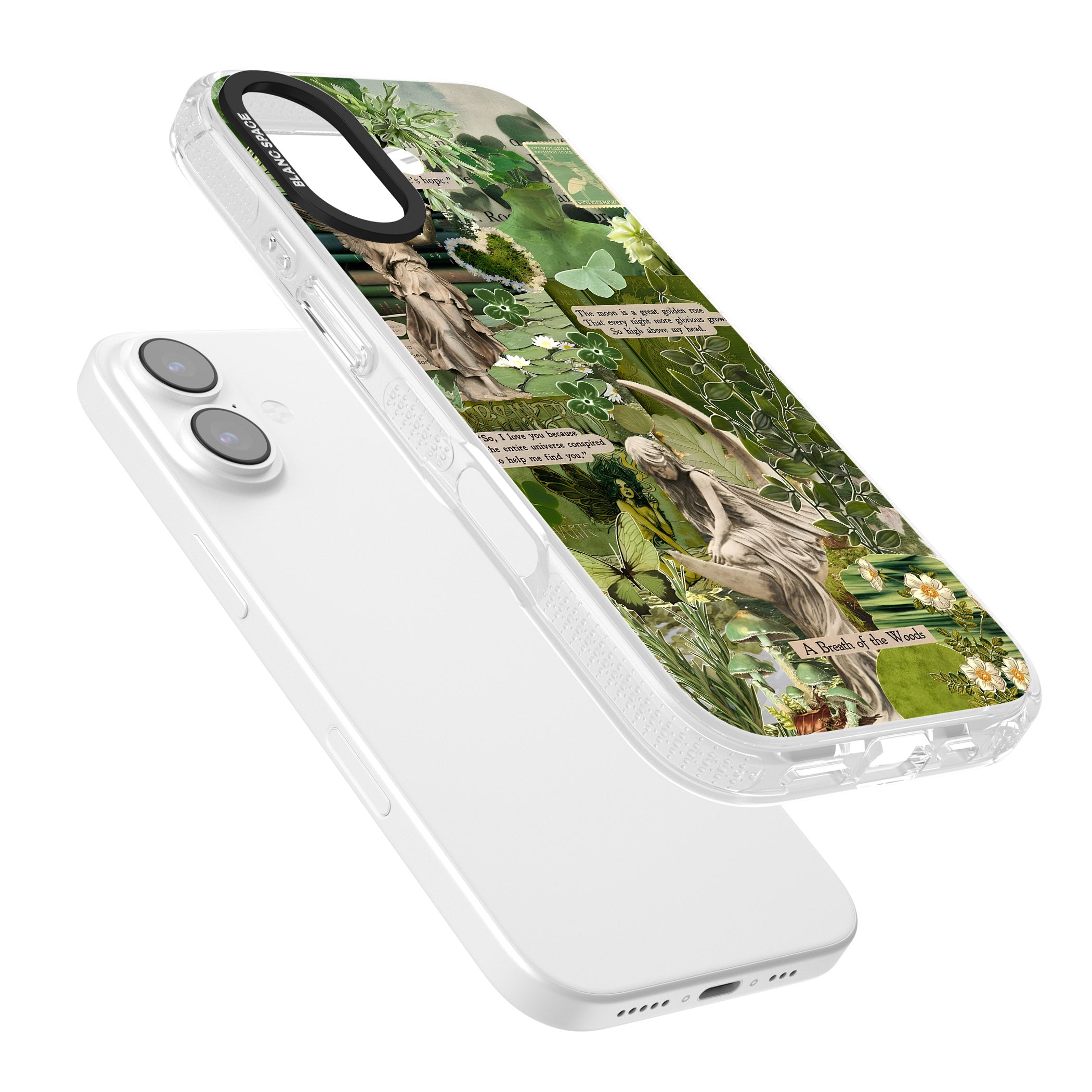 Enchanted Forest Green iPhone 17 Impact Air Clear Phone Case Colours