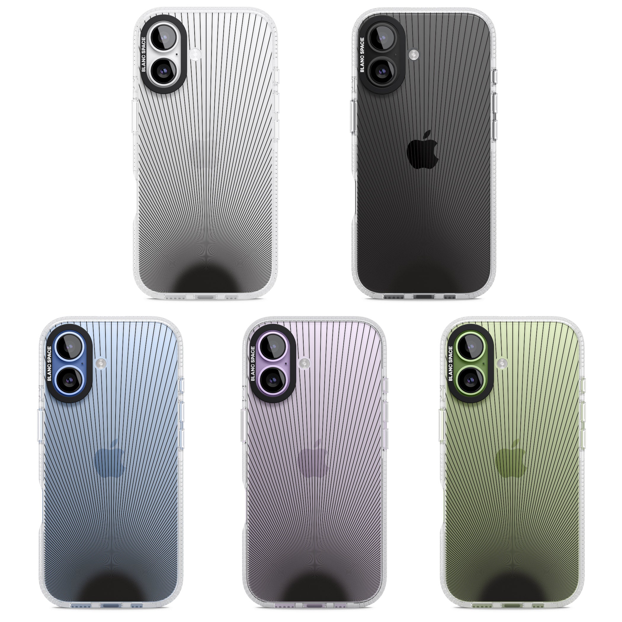 Linear Sunburst iPhone 17 Impact Air Clear Phone Case APT Impact Protection