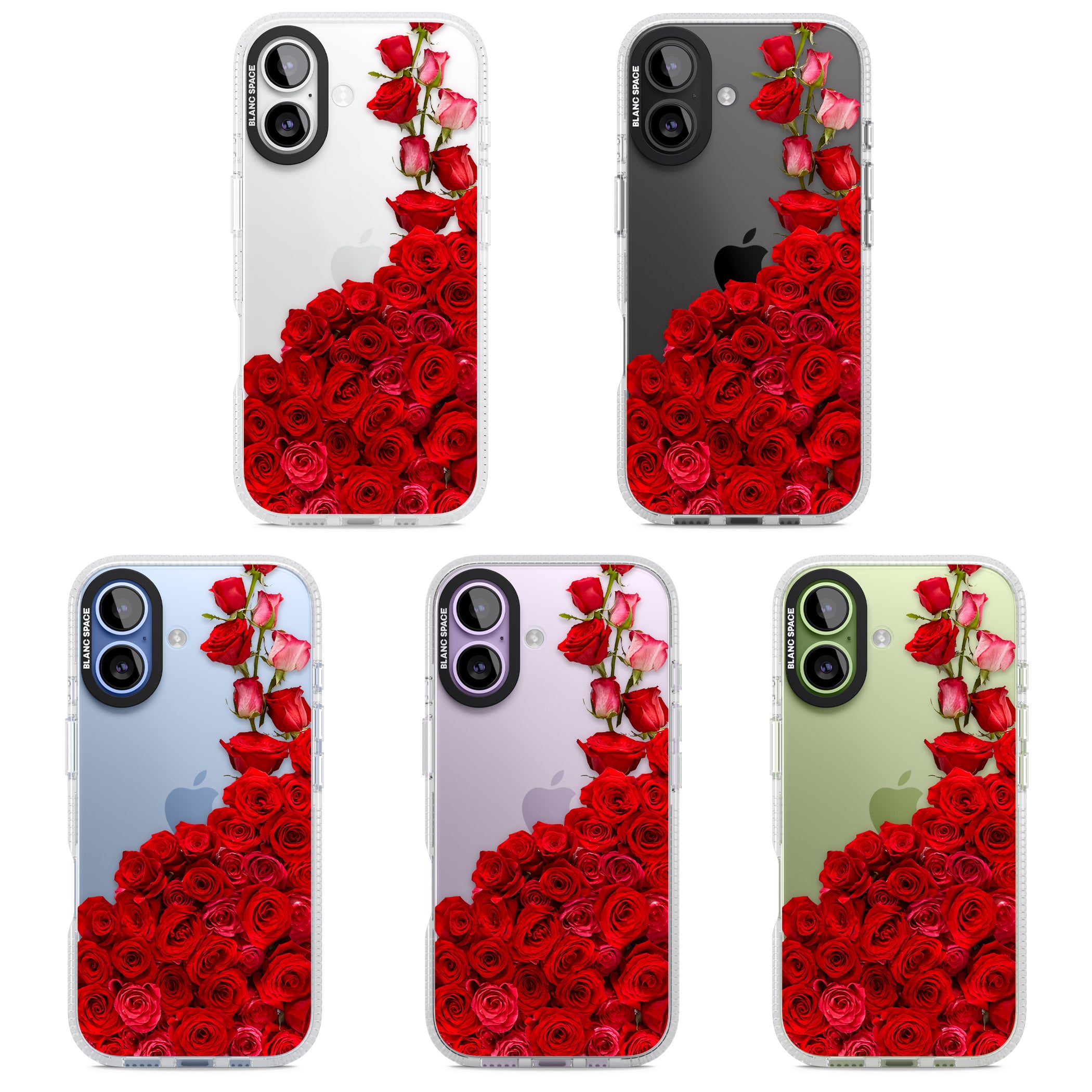 Floral Roses iPhone 17 Impact Air Clear Phone Case APT Impact Protection