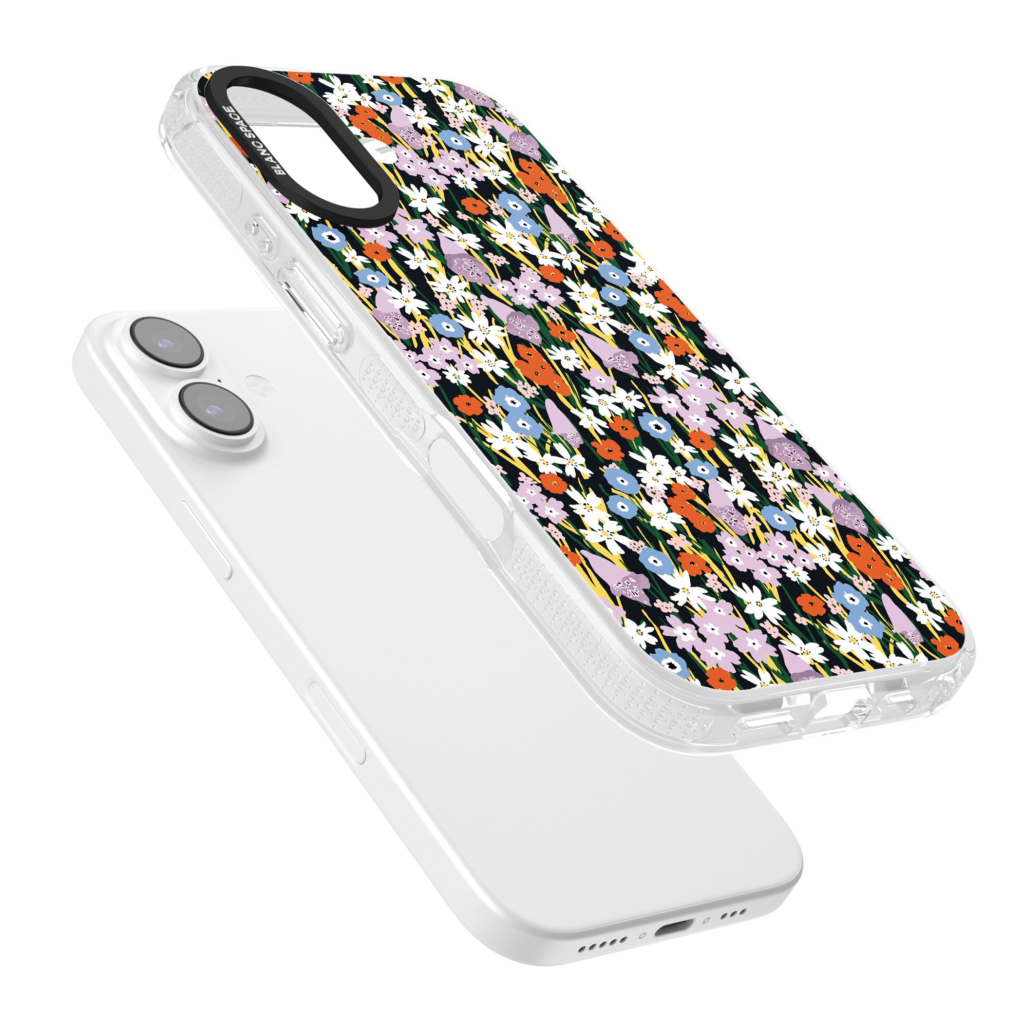 Energetic Floral Mix iPhone 17 Impact Air Clear Phone Case Colours