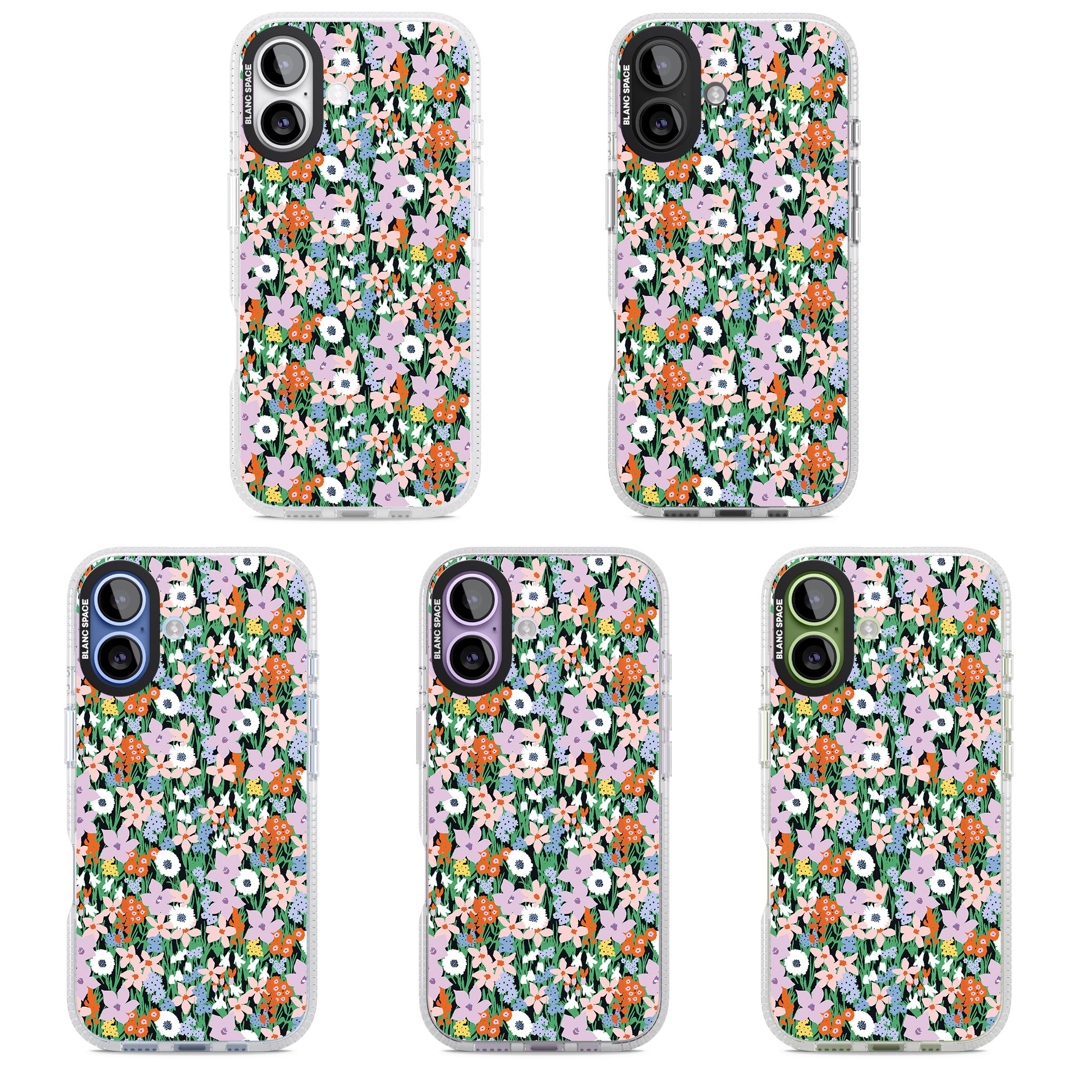 Jazzy Floral Mix iPhone 17 Impact Air Clear Phone Case APT Impact Protection