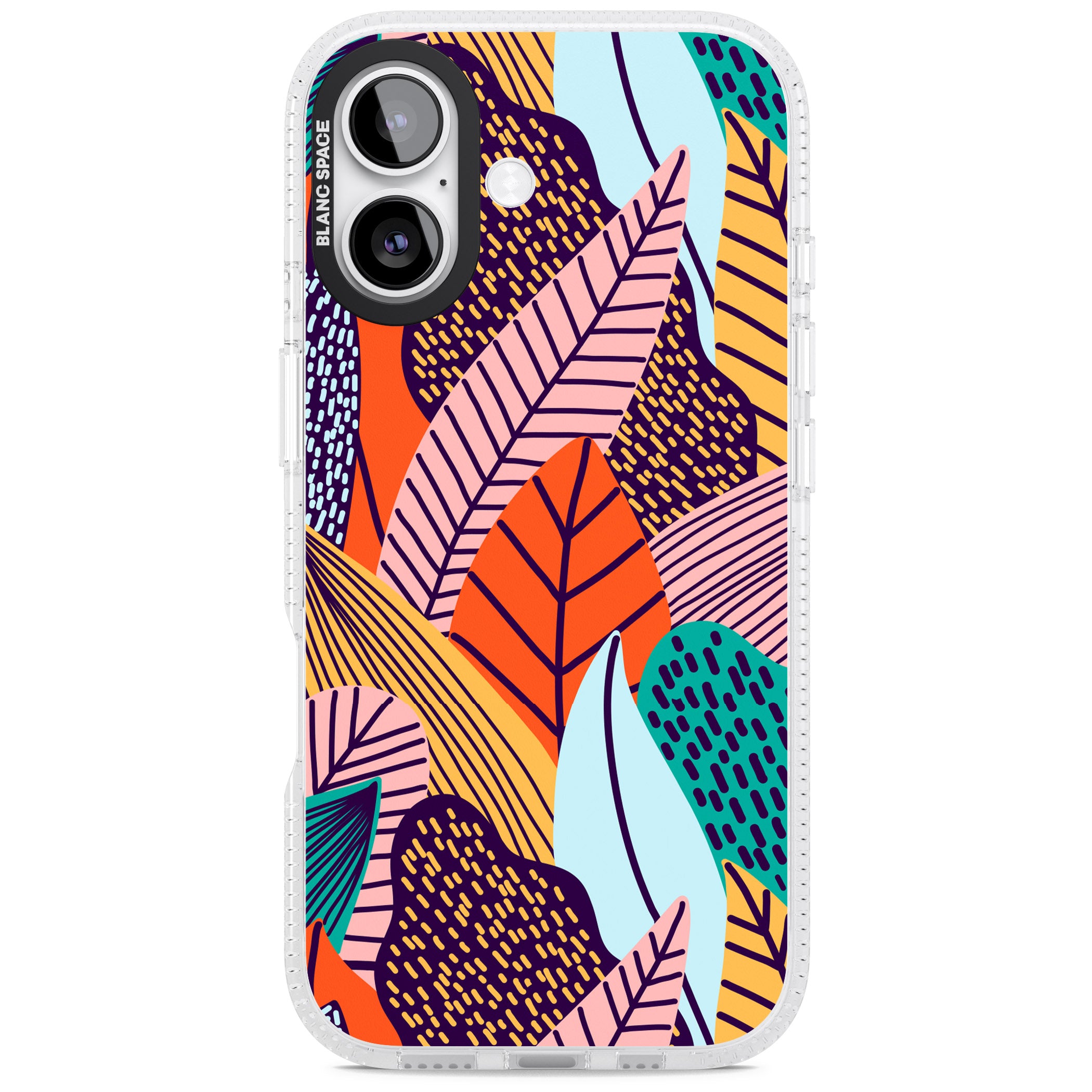 Abstract Leaves iPhone 17 Impact Air Clear Phone Case