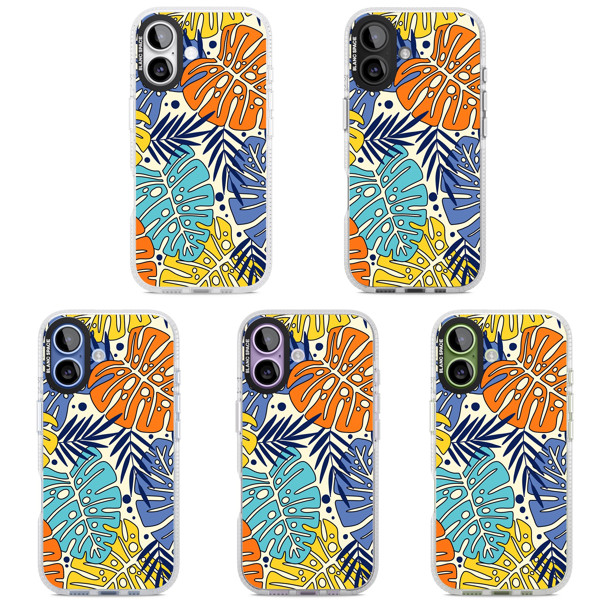 Beach Leaves iPhone 17 Impact Air Clear Phone Case APT Impact Protection