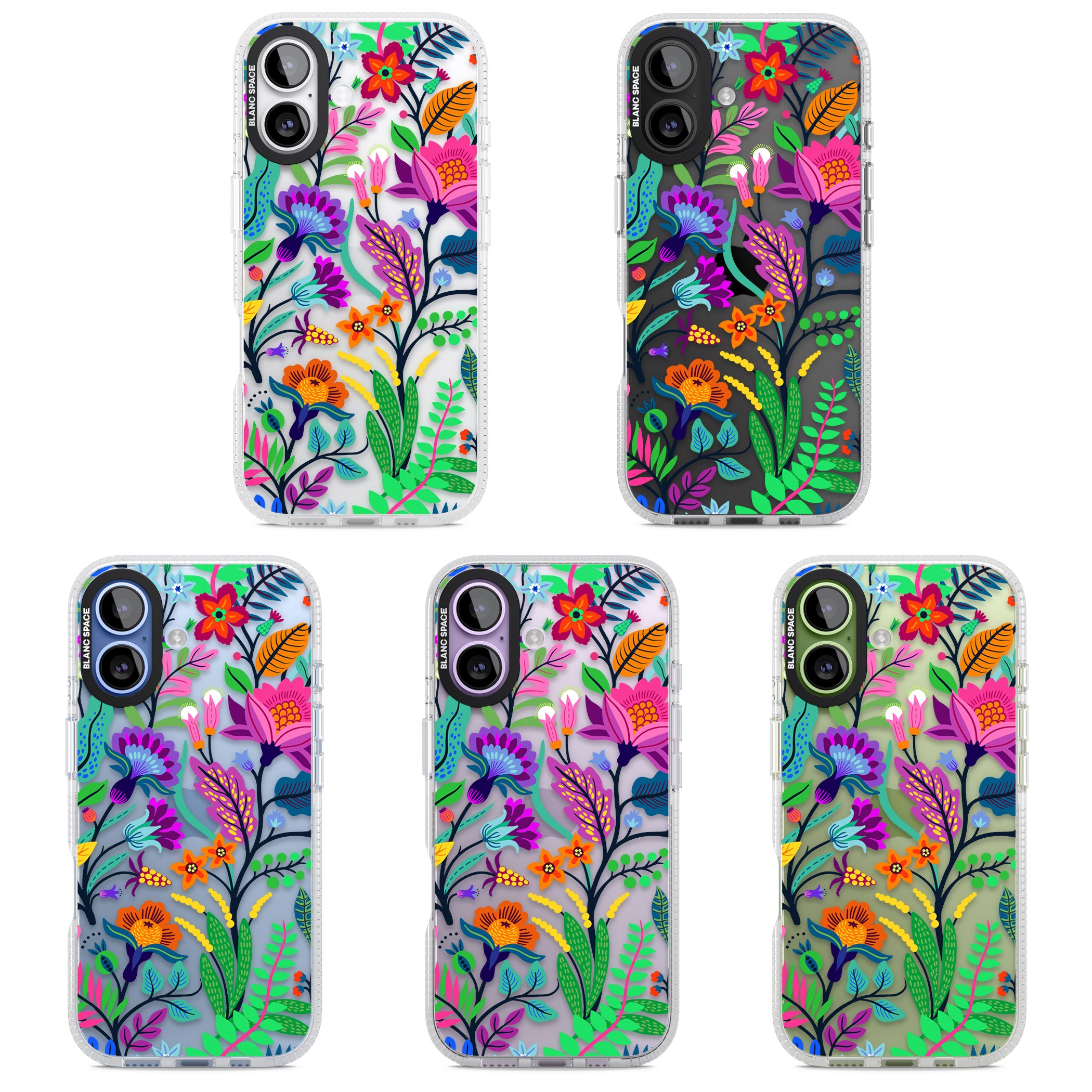 Floral Vibe iPhone 17 Impact Air Clear Phone Case APT Impact Protection