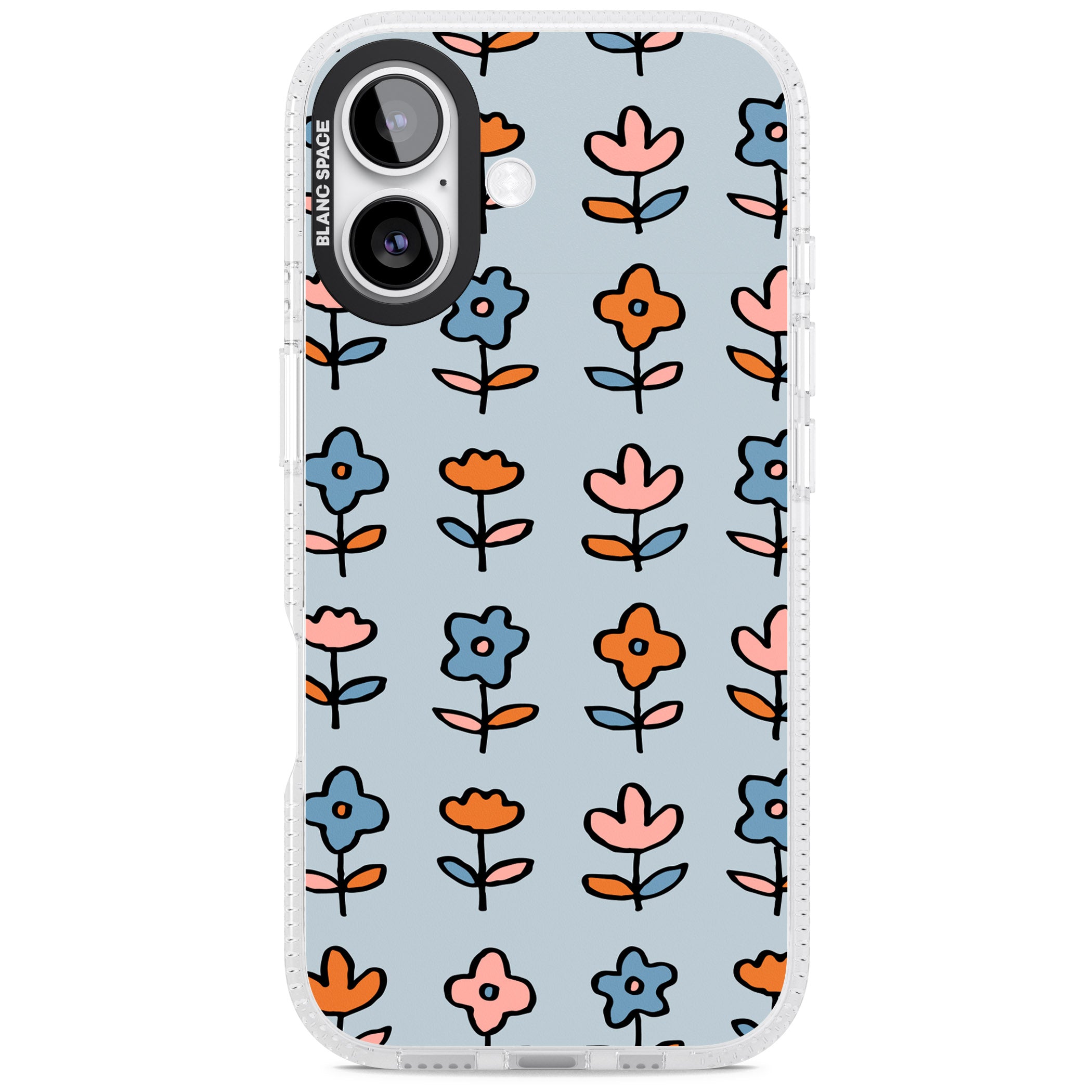 Vintage Floral Array iPhone 17 Impact Air Clear Phone Case