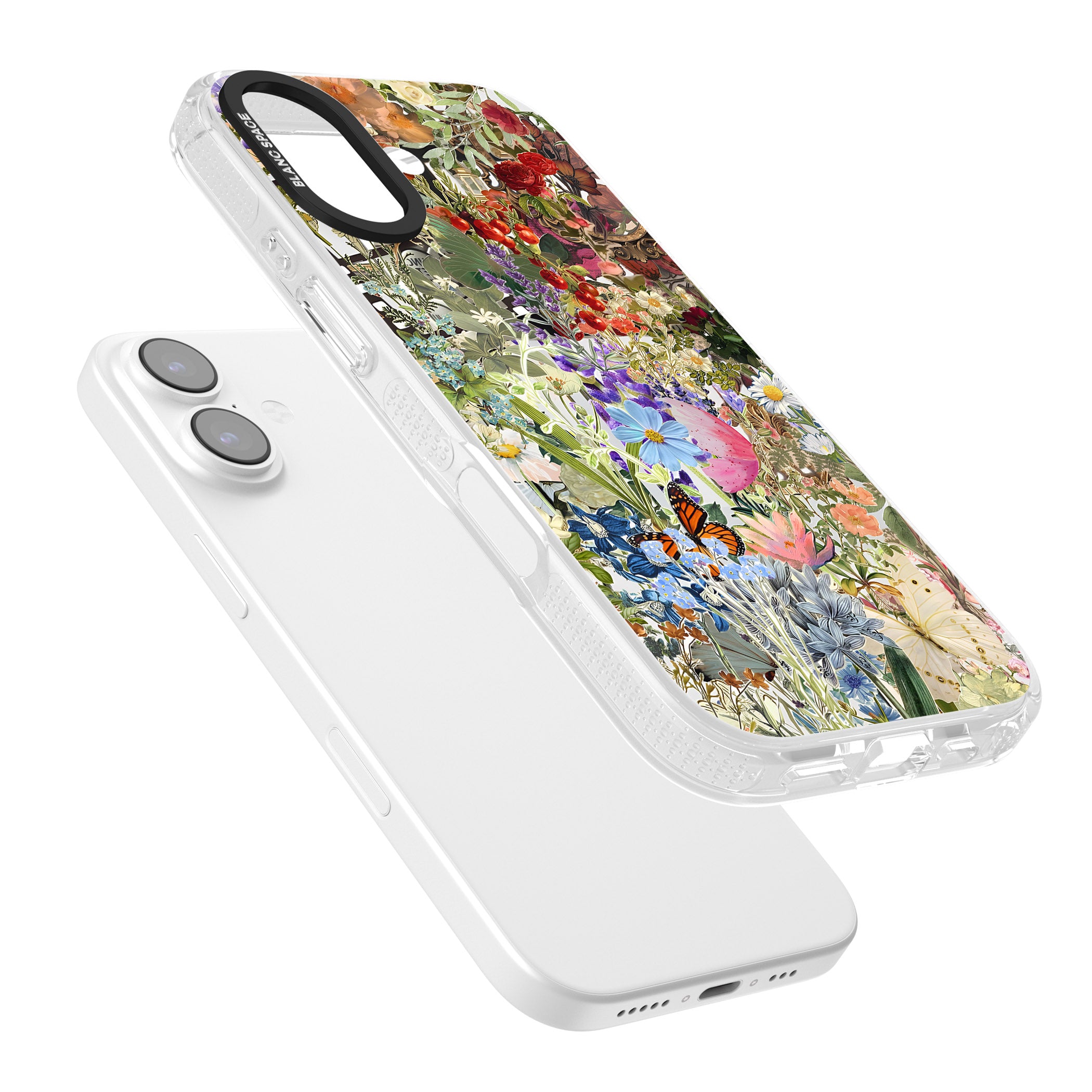 Flower Mix Collage iPhone 17 Impact Air Clear Phone Case Colours